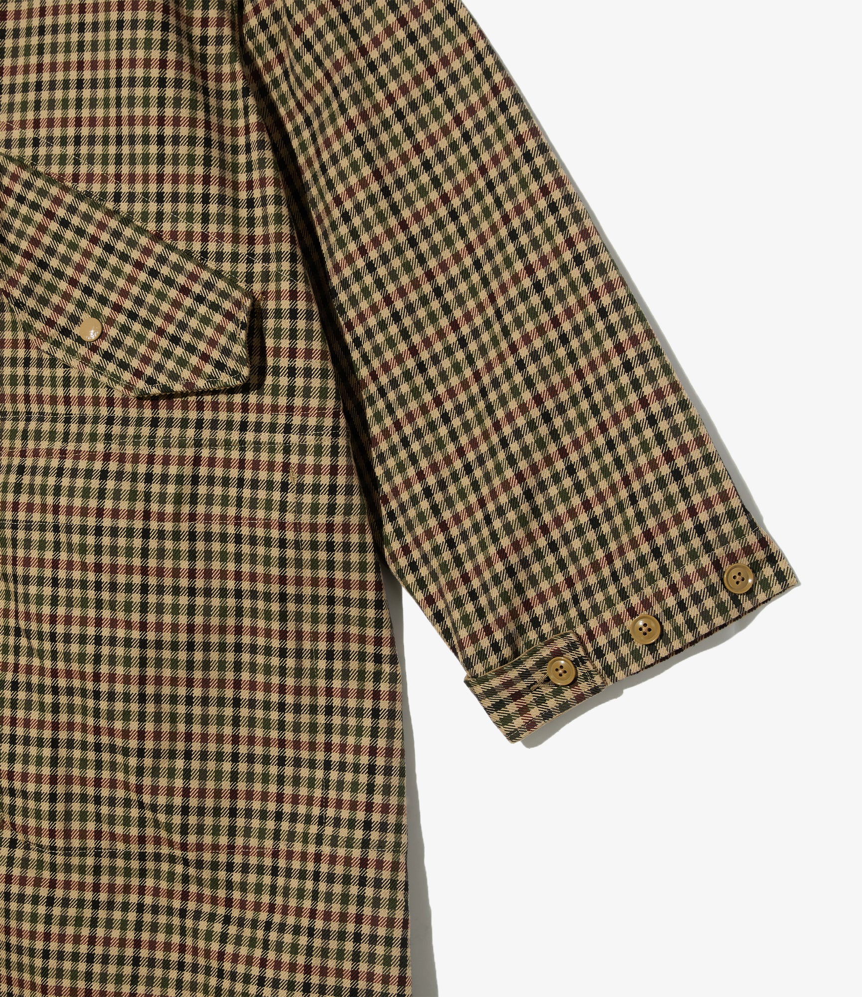 Highland Parka – Brown/Olive Heavy Gunclub Check