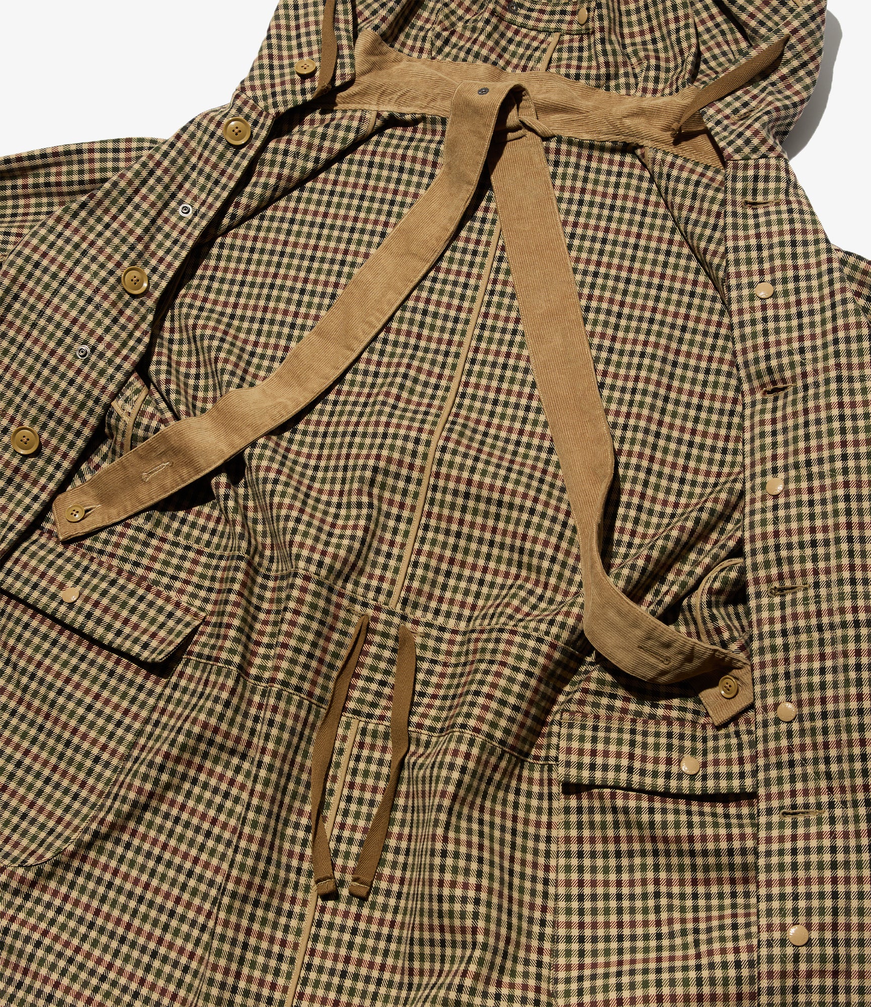 Highland Parka – Brown/Olive Heavy Gunclub Check