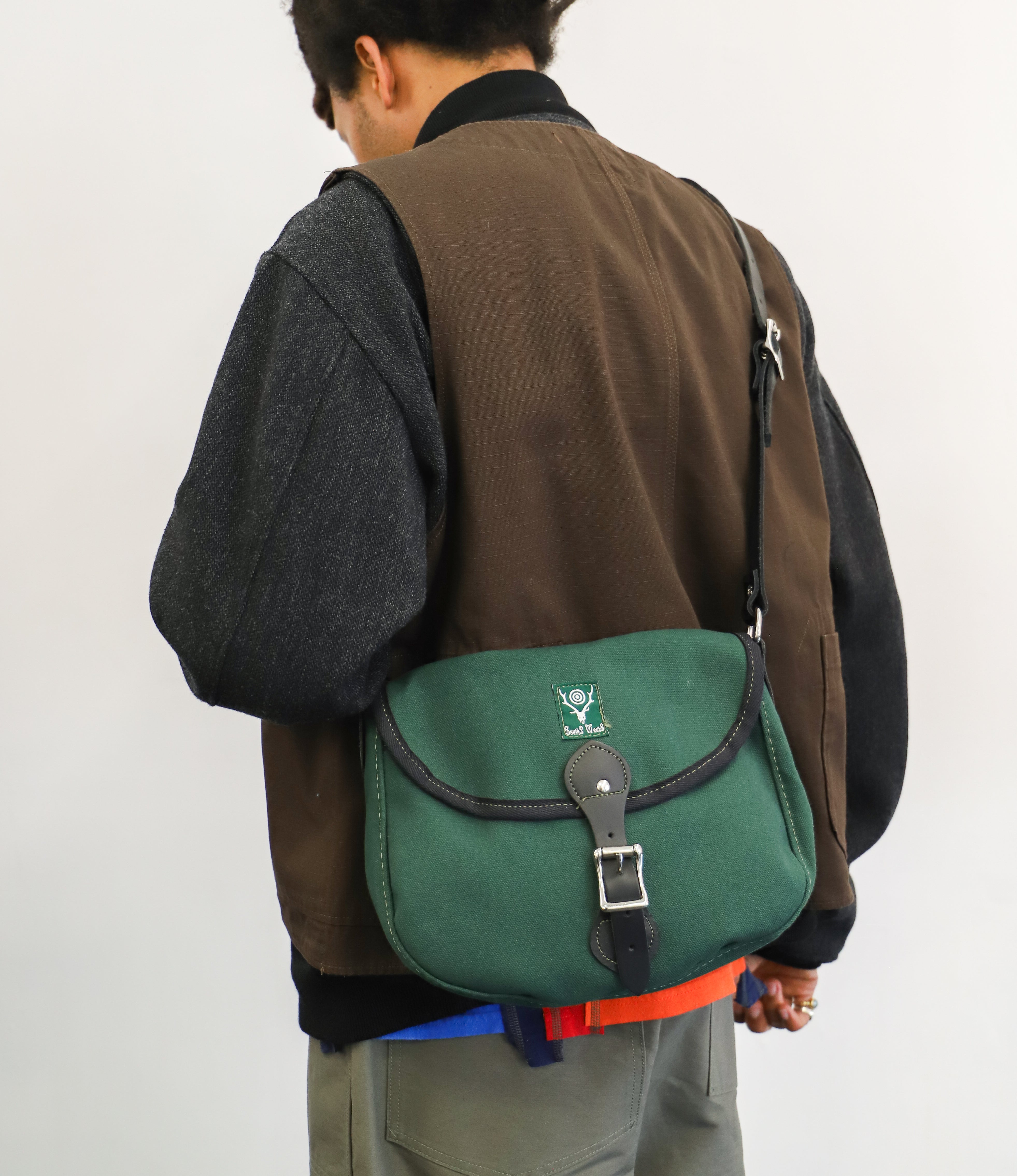 Medium Binocular Bag – Green 18oz Canvas