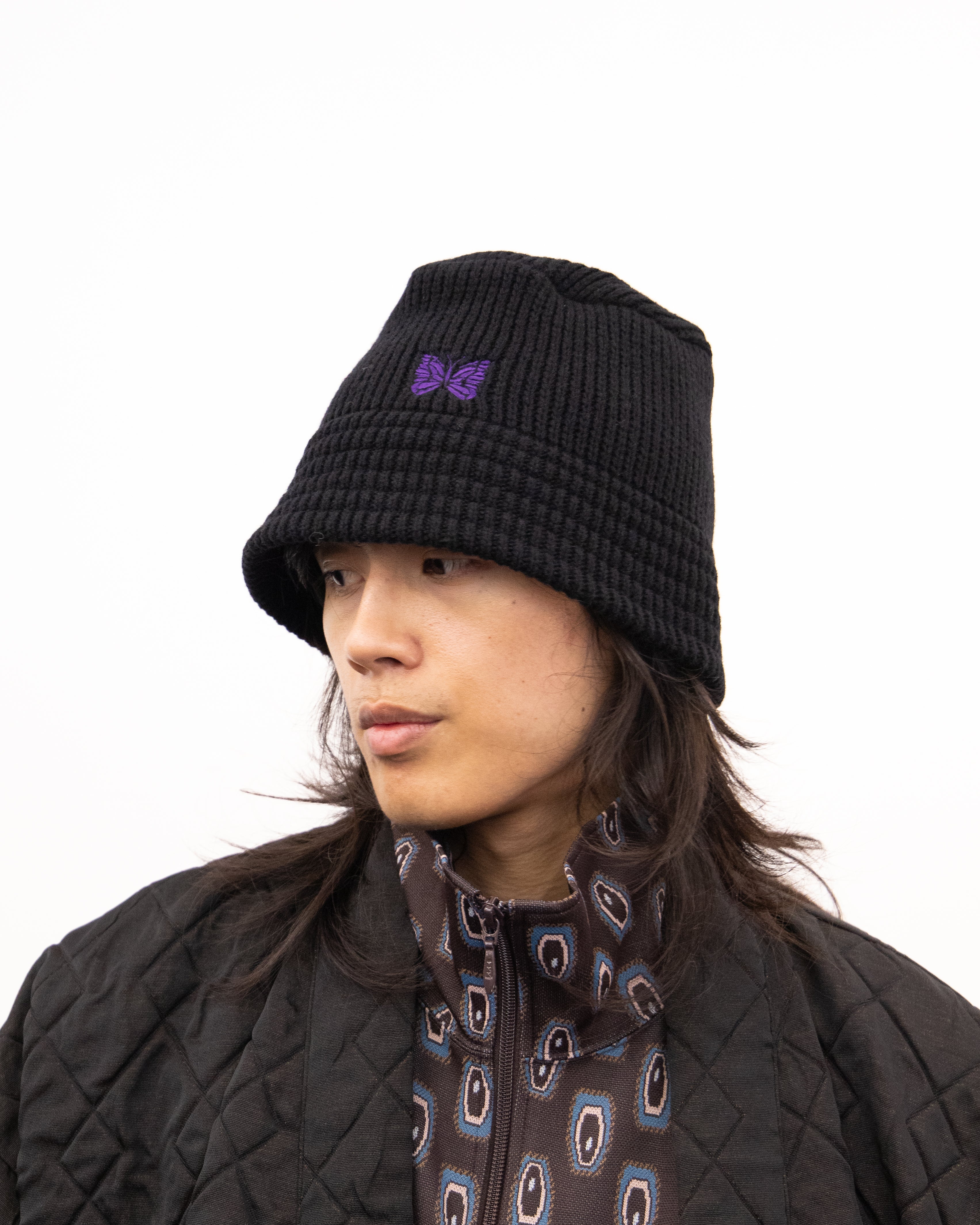 Bucket Hat - Shetland Wool - Black