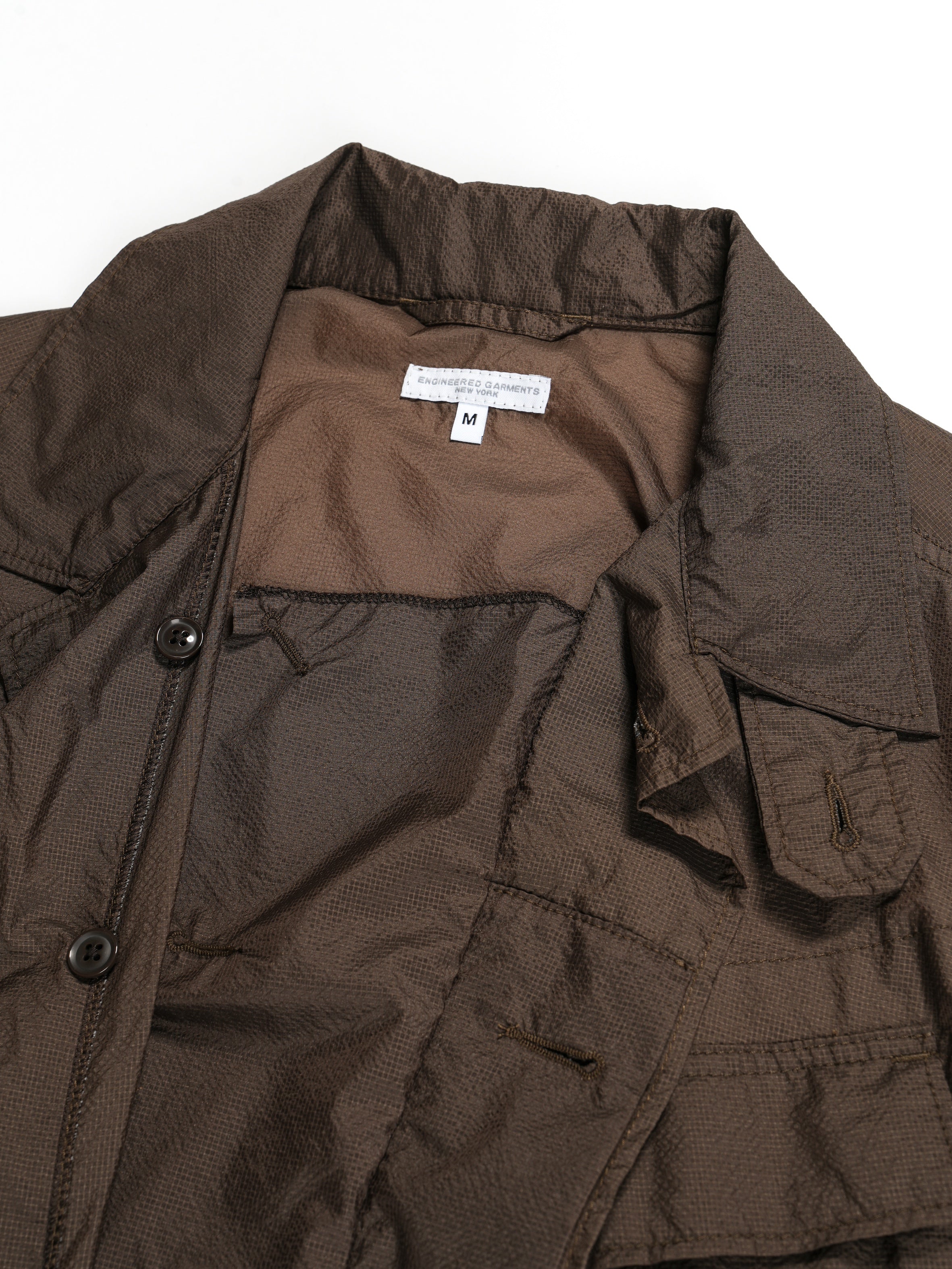 Engineered Garments BDU Jacket - Dk.Brown Nylon Micro Ripstop
