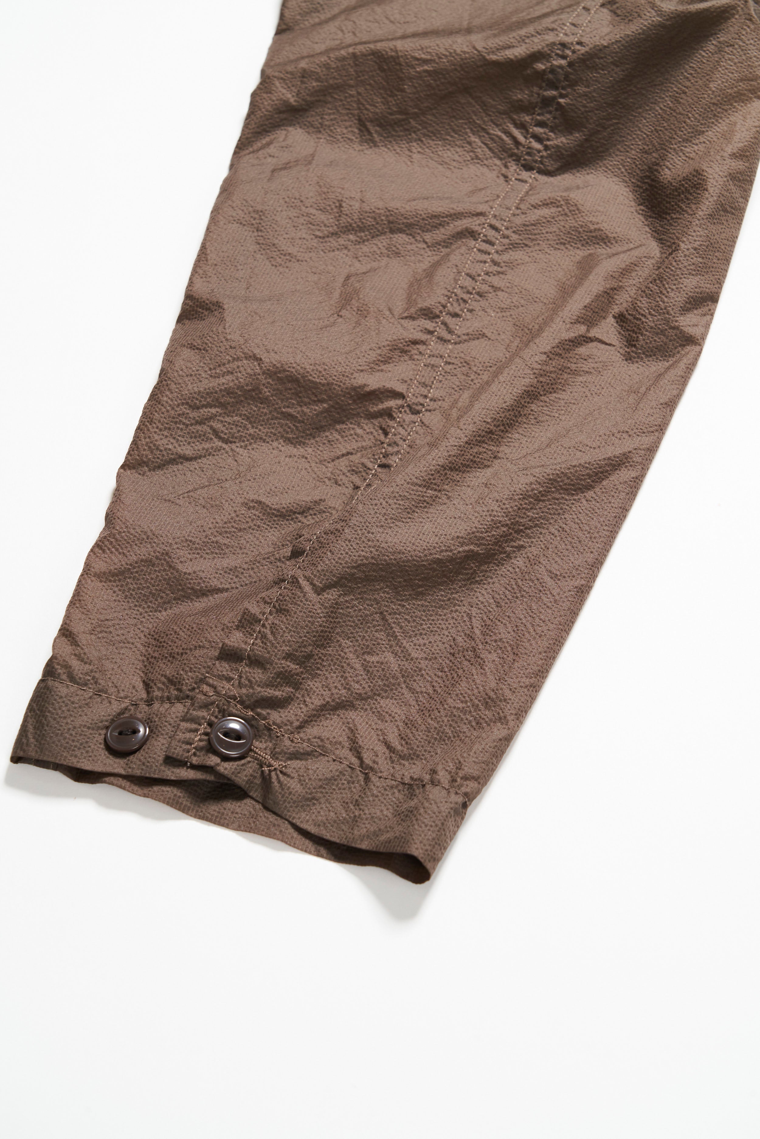 Engineered Garments Cagoule Shirt - Dk.Brown Nylon Micro Ripstop