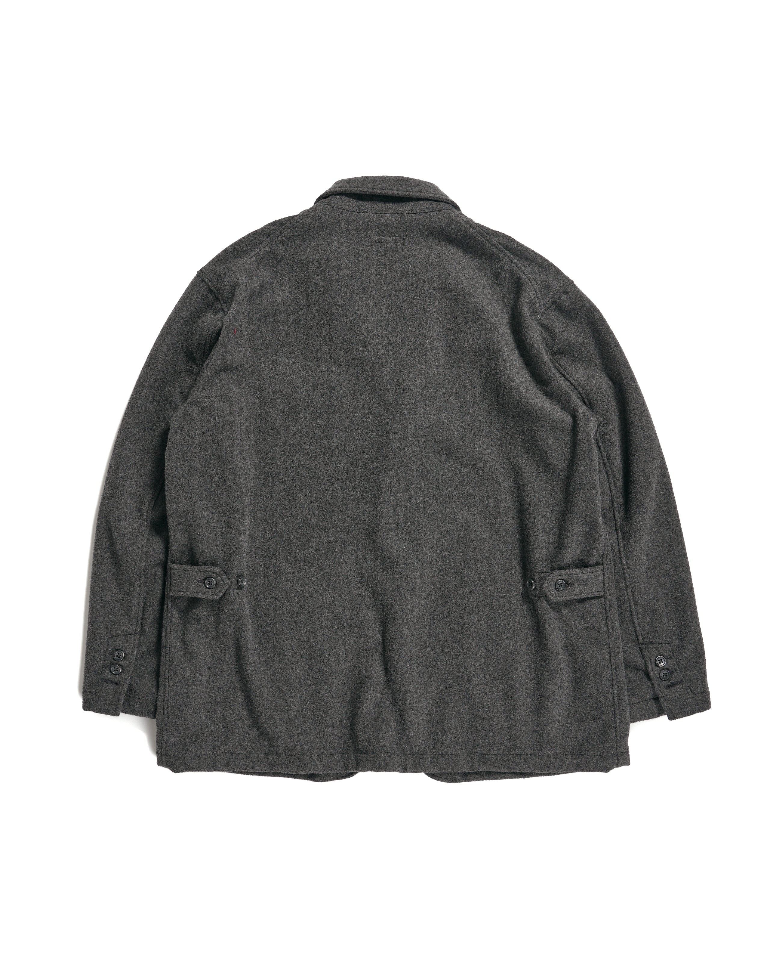 Engineered Garments Loiter Jacket - Grey Wool Polyester Heavy Flannel