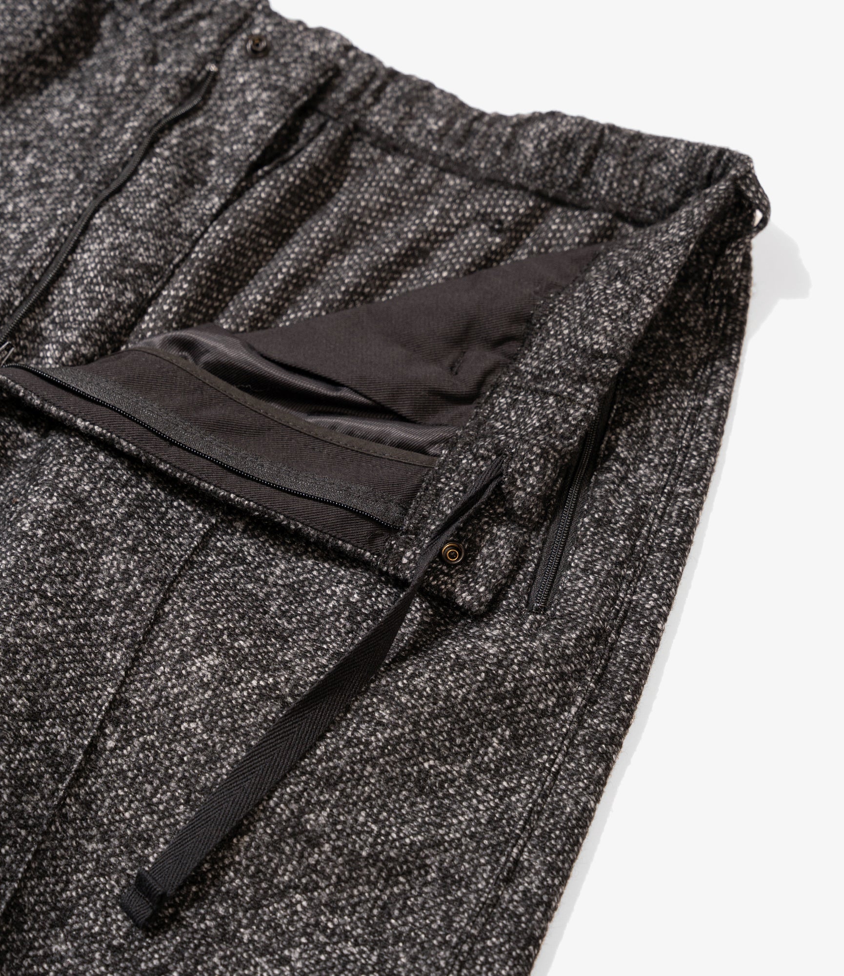 Knit Leisure Pant – Charcoal Melange Poly Wool