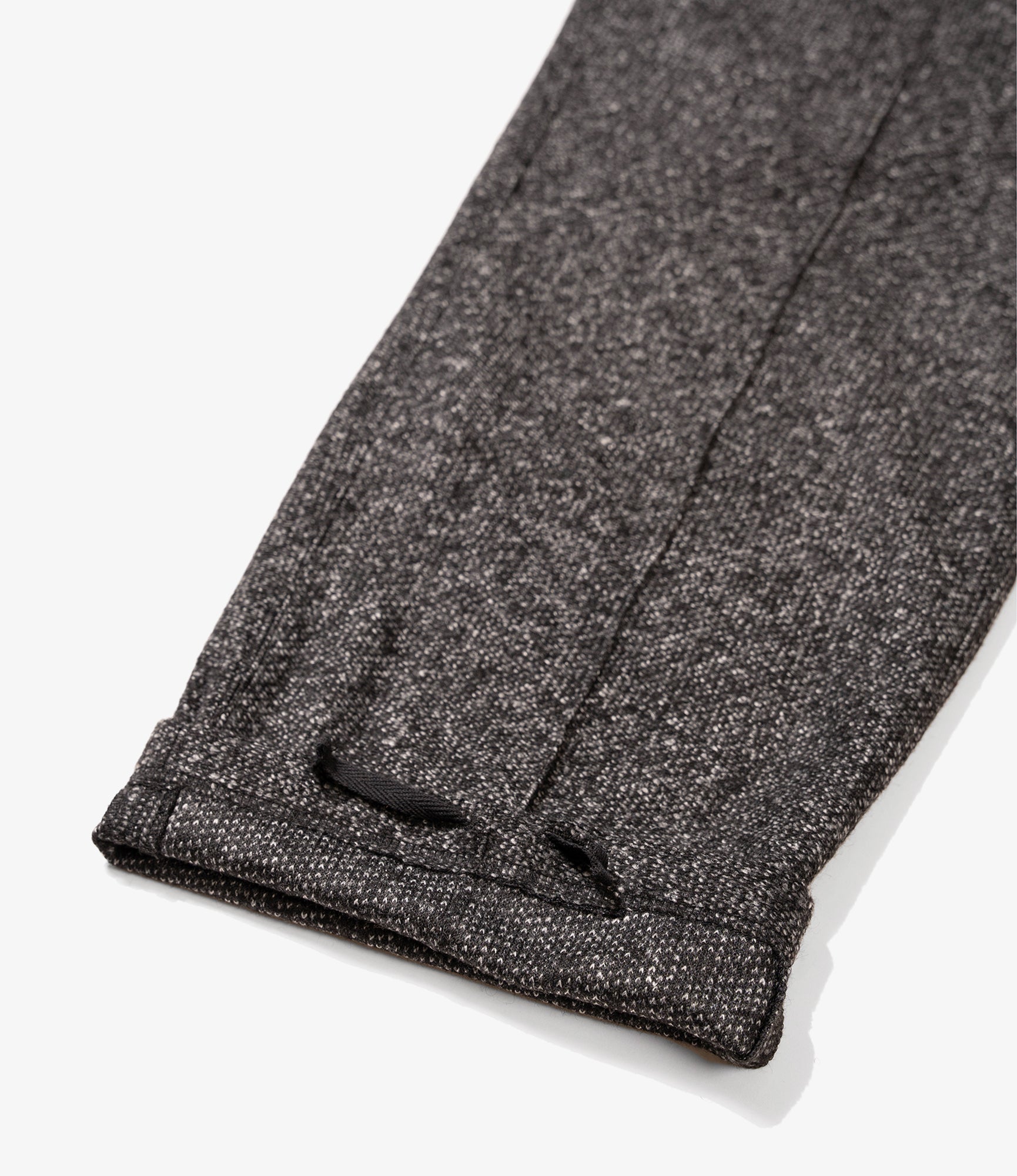 Knit Leisure Pant – Charcoal Melange Poly Wool