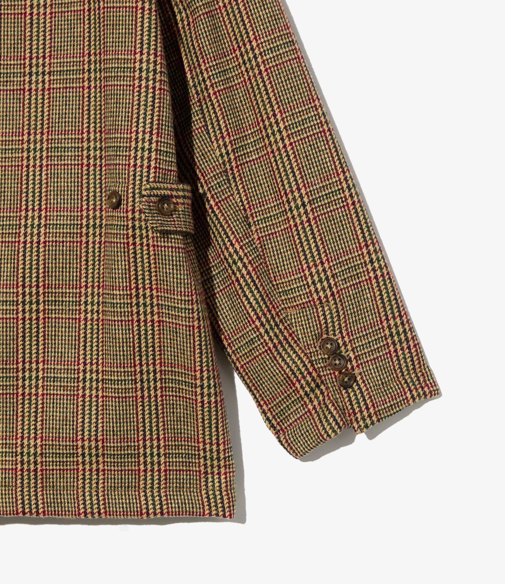 Loiter Jacket – Tan Glen Plaid Wool Blend