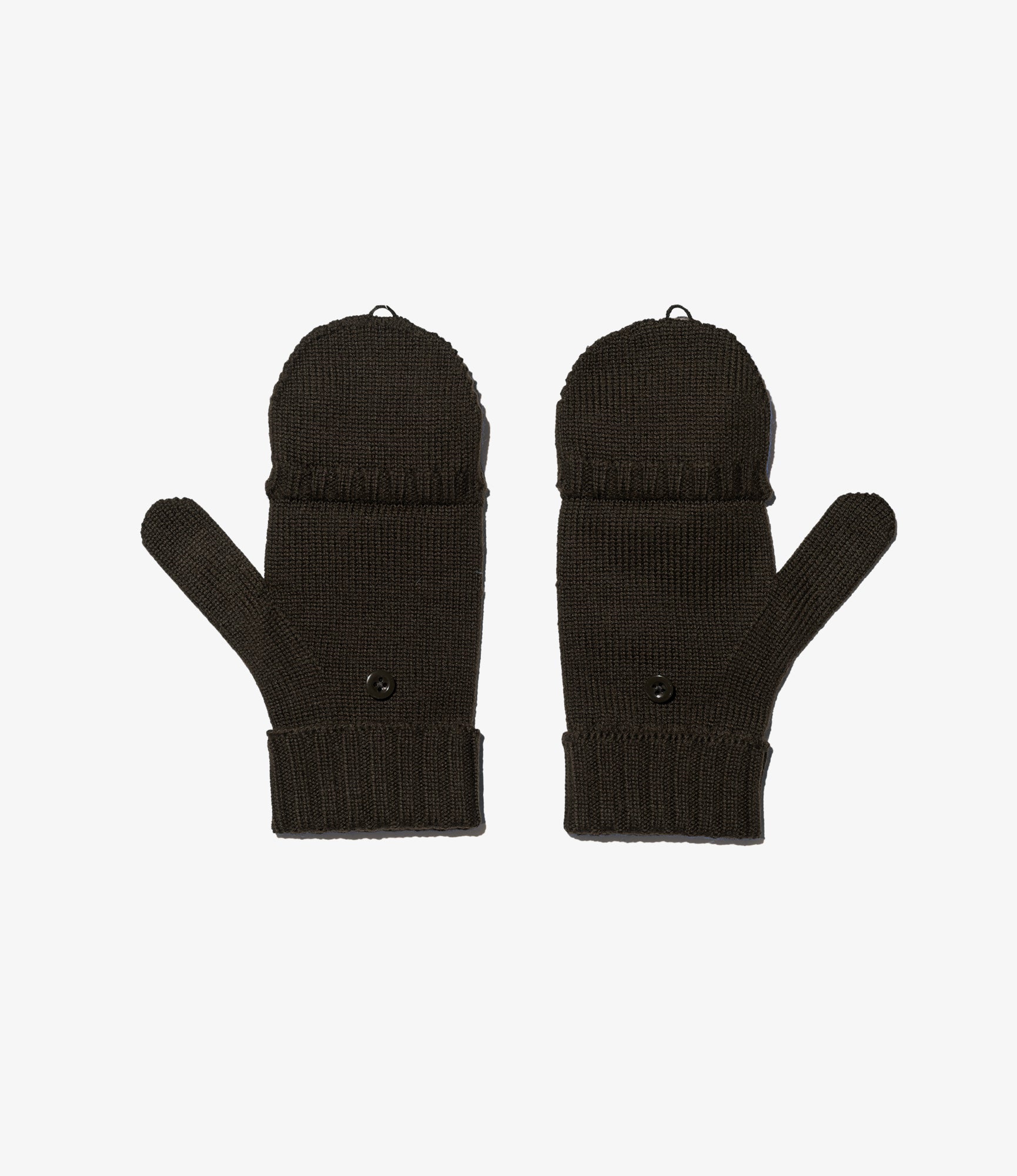 Mitten – Brown Merino Wool