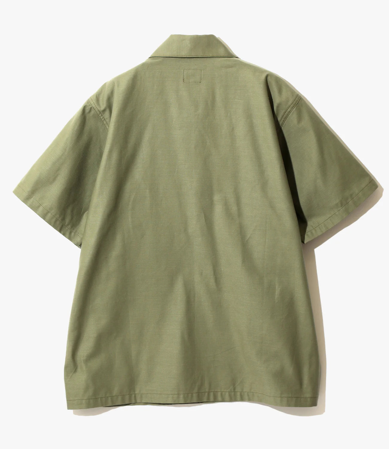 Needles S/S Fatigue Shirt - Back Sateen - Olive