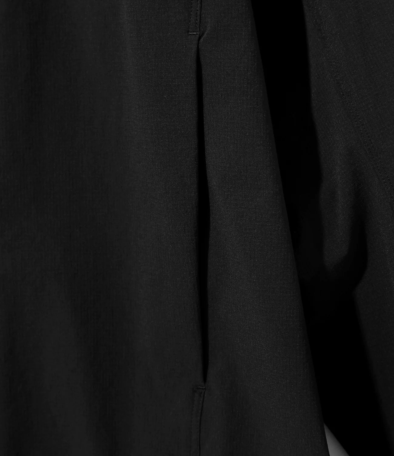 Needles Sportswear W.U. V Neck Jacket - Poly Ripstop - Black
