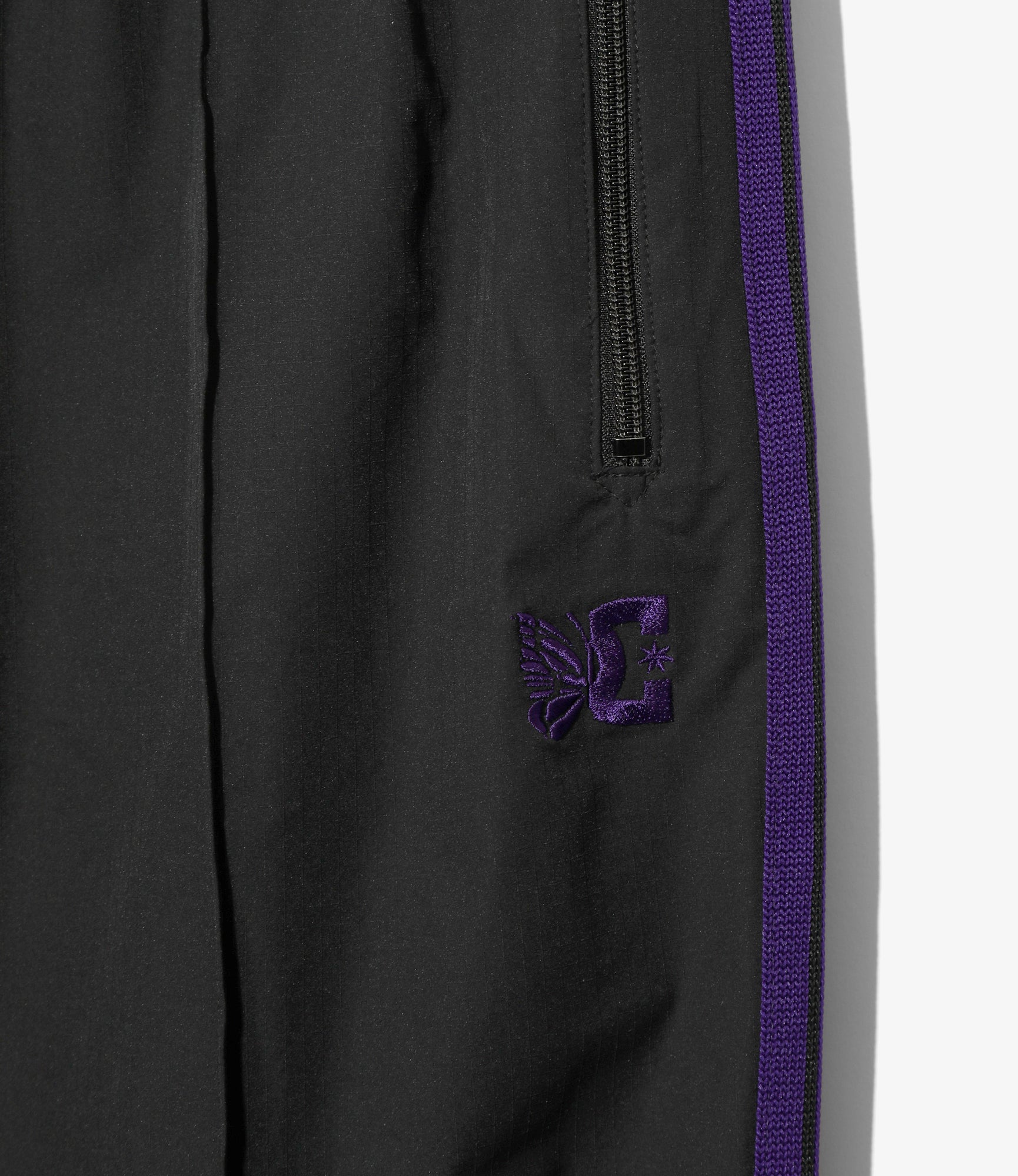 Needles x DC Shoes Track Pant - Poly Ripstop - Black