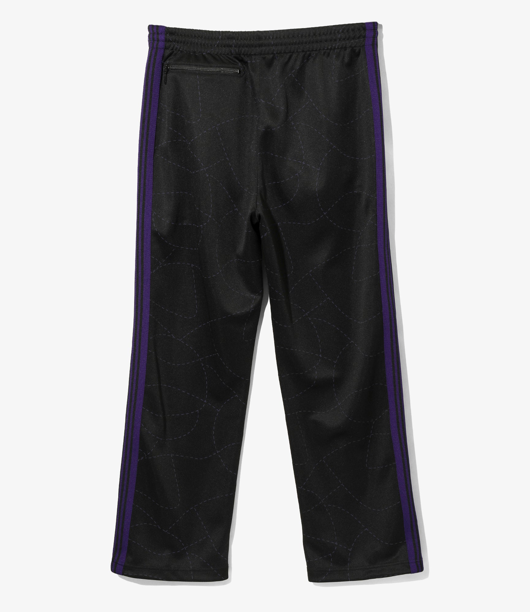 Needles x DC Shoes Track Pant - Poly Smooth / Printed - Black