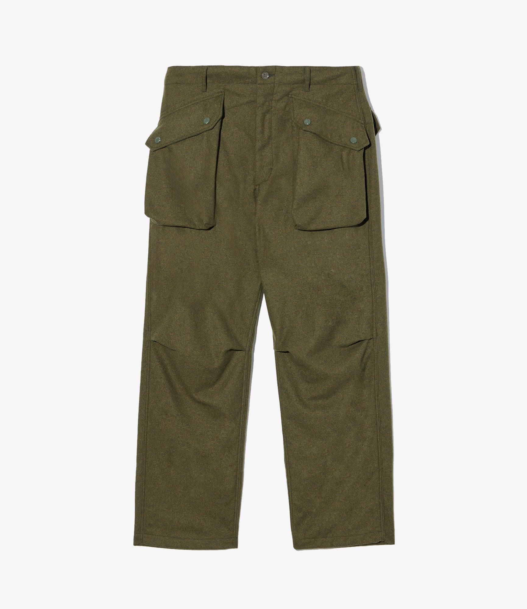 Norwegian Army Pant – Olive Flannel Wool Blend