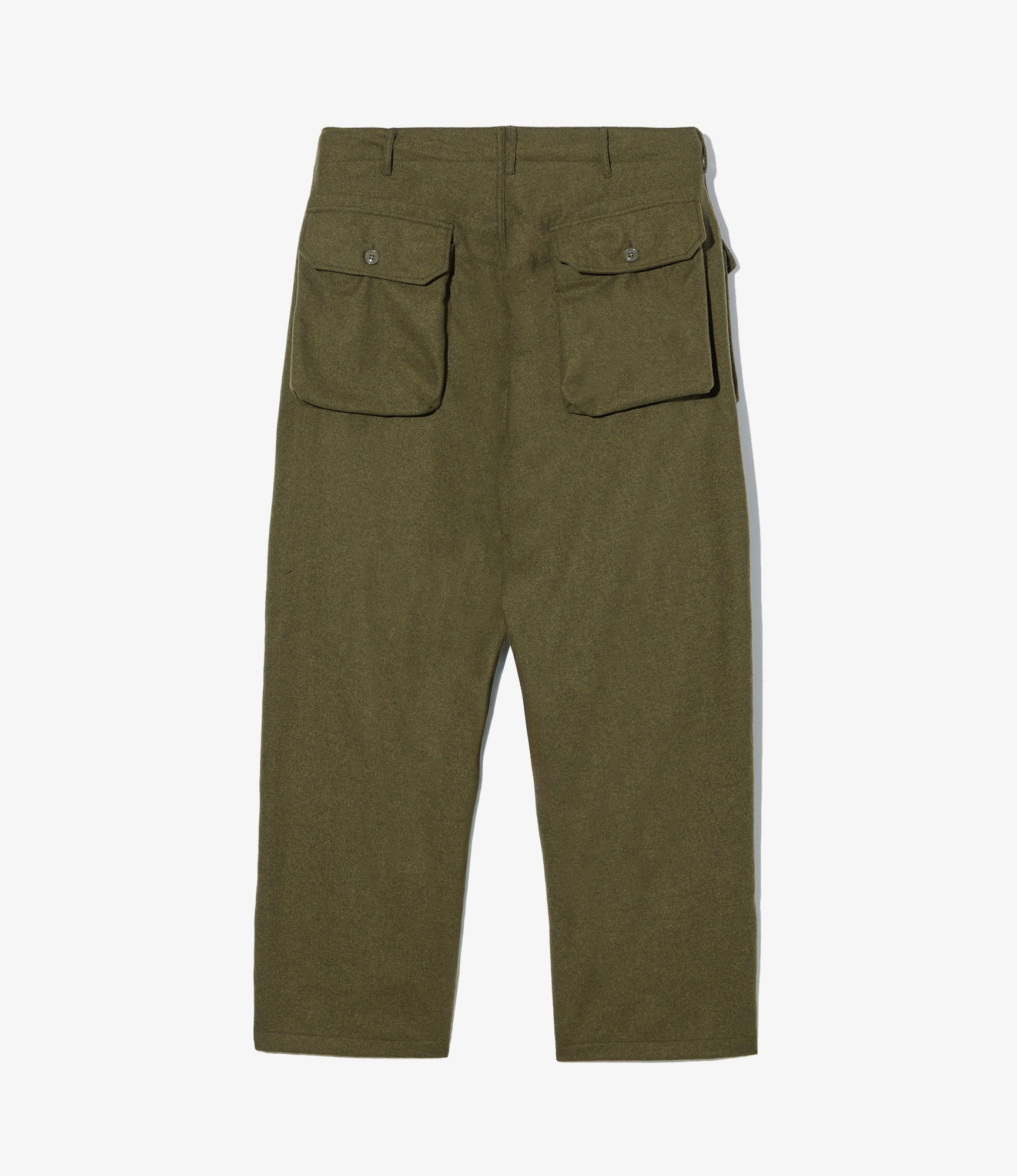Norwegian Army Pant – Olive Flannel Wool Blend