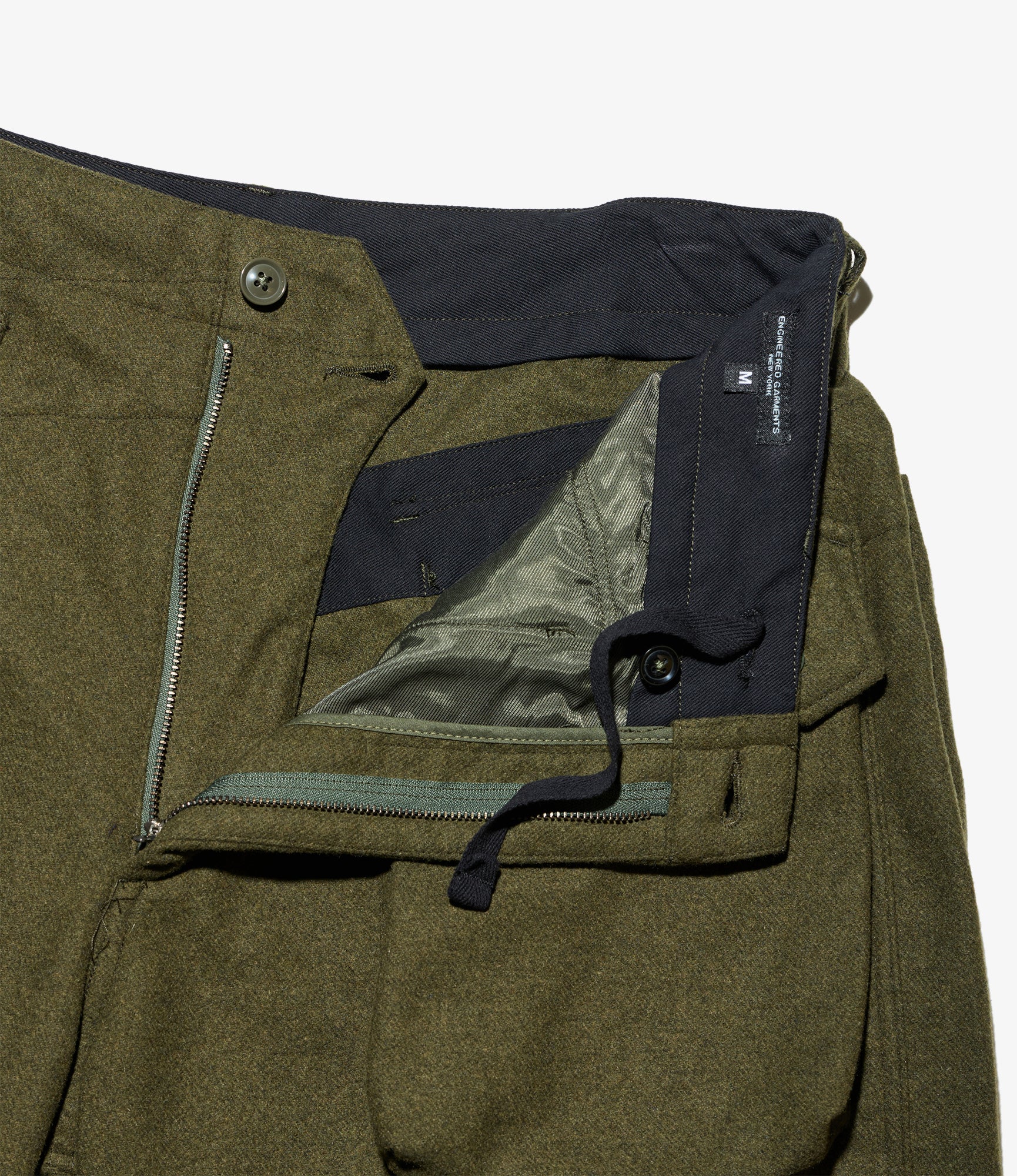 Norwegian Army Pant – Olive Flannel Wool Blend