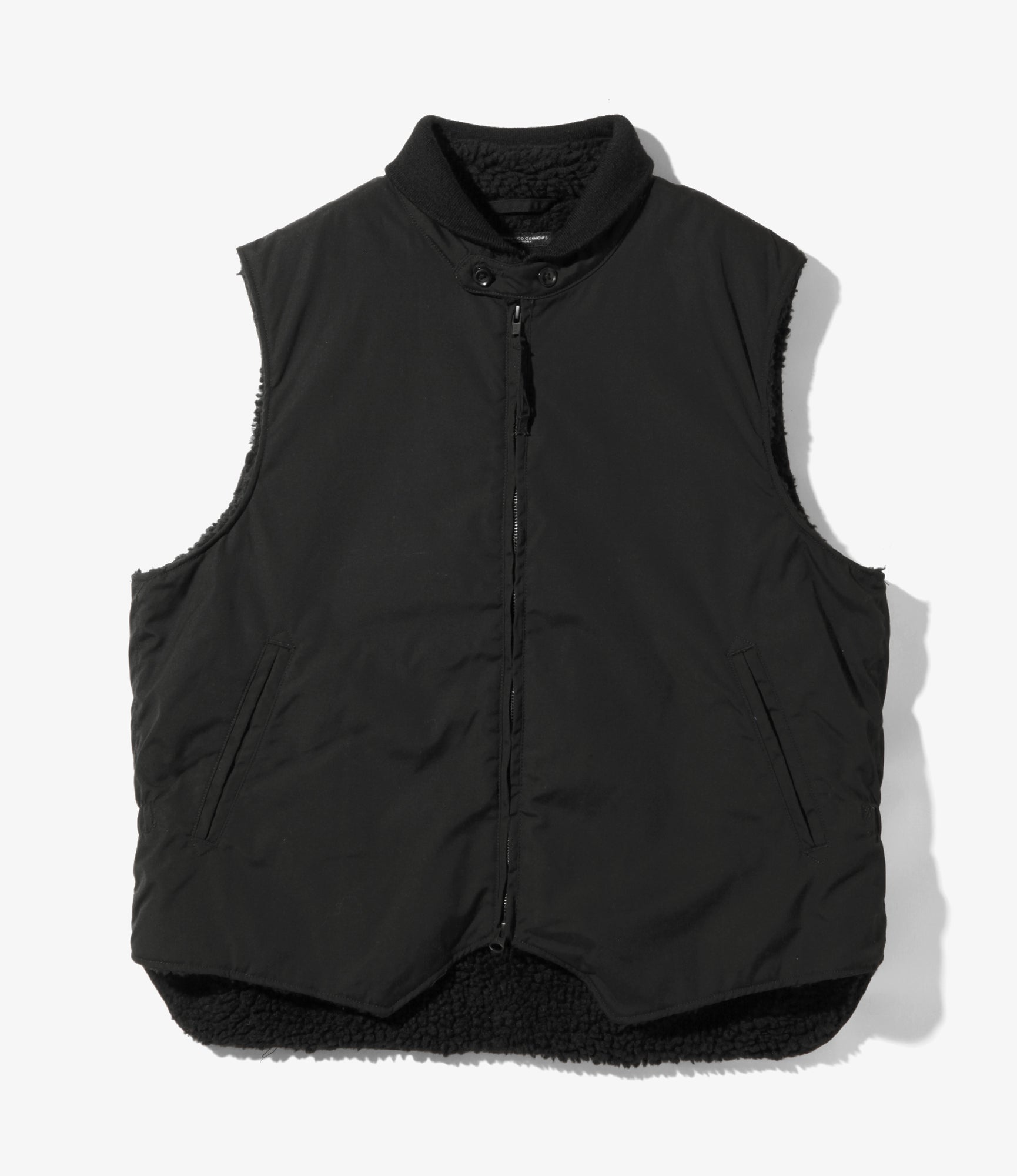 Engineered Garments LL Vest - Black PC Poplin