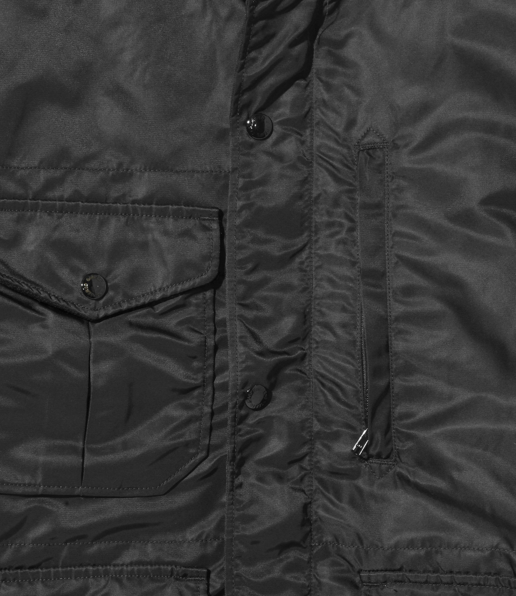Engineered Garments Pathfinder Jacket - Black Flight Satin Nylon
