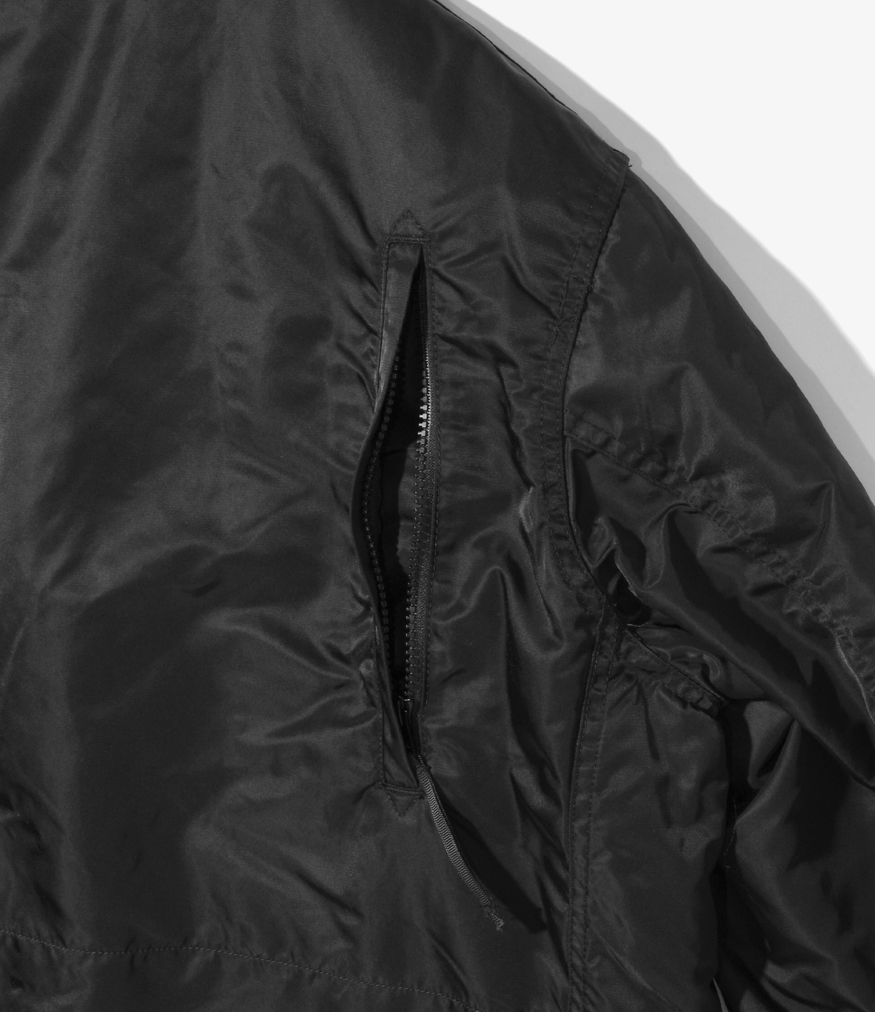 Engineered Garments Pathfinder Jacket - Black Flight Satin Nylon