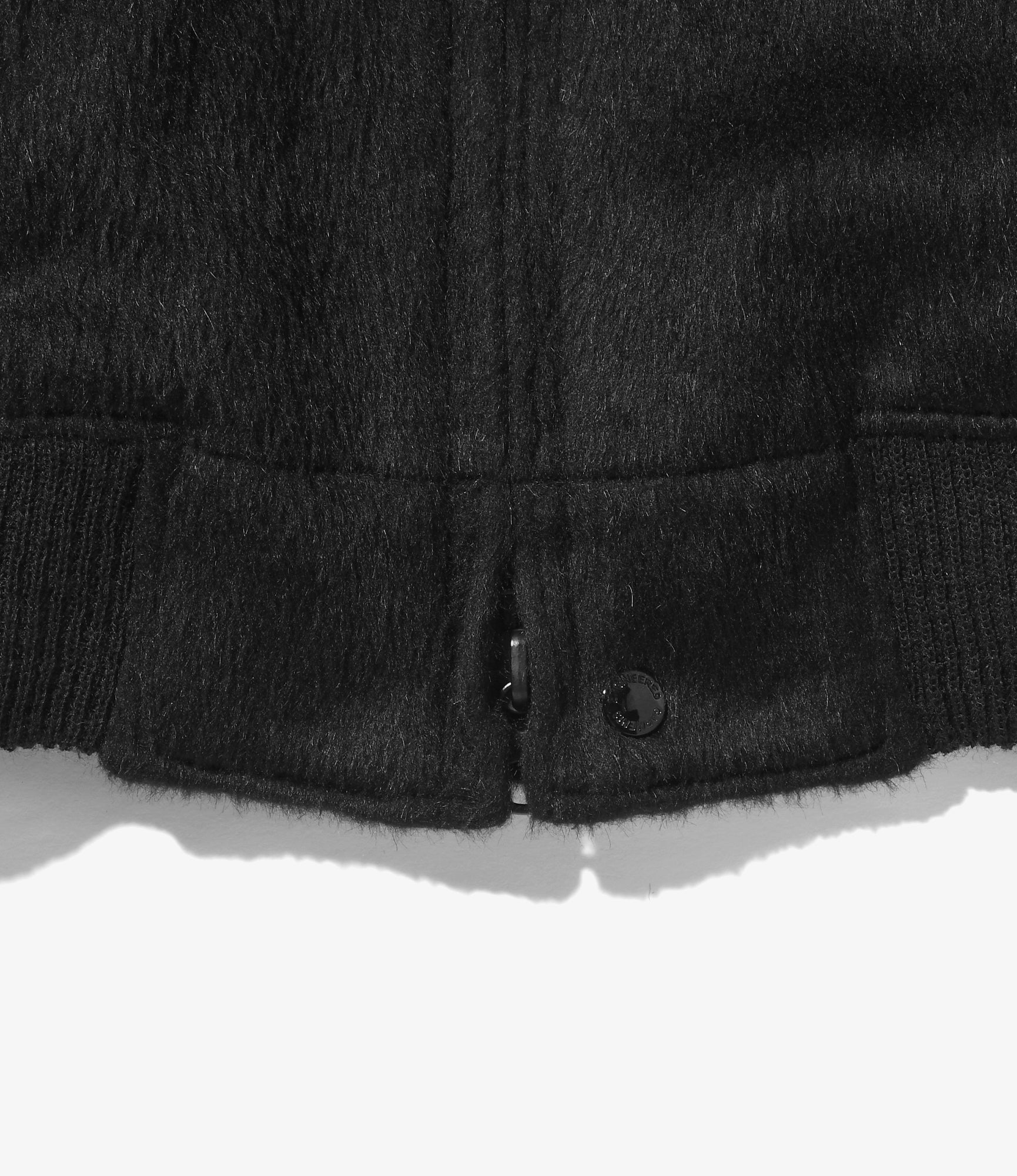 Engineered Garments LL Jacket - Black Polyester Wool Shaggy