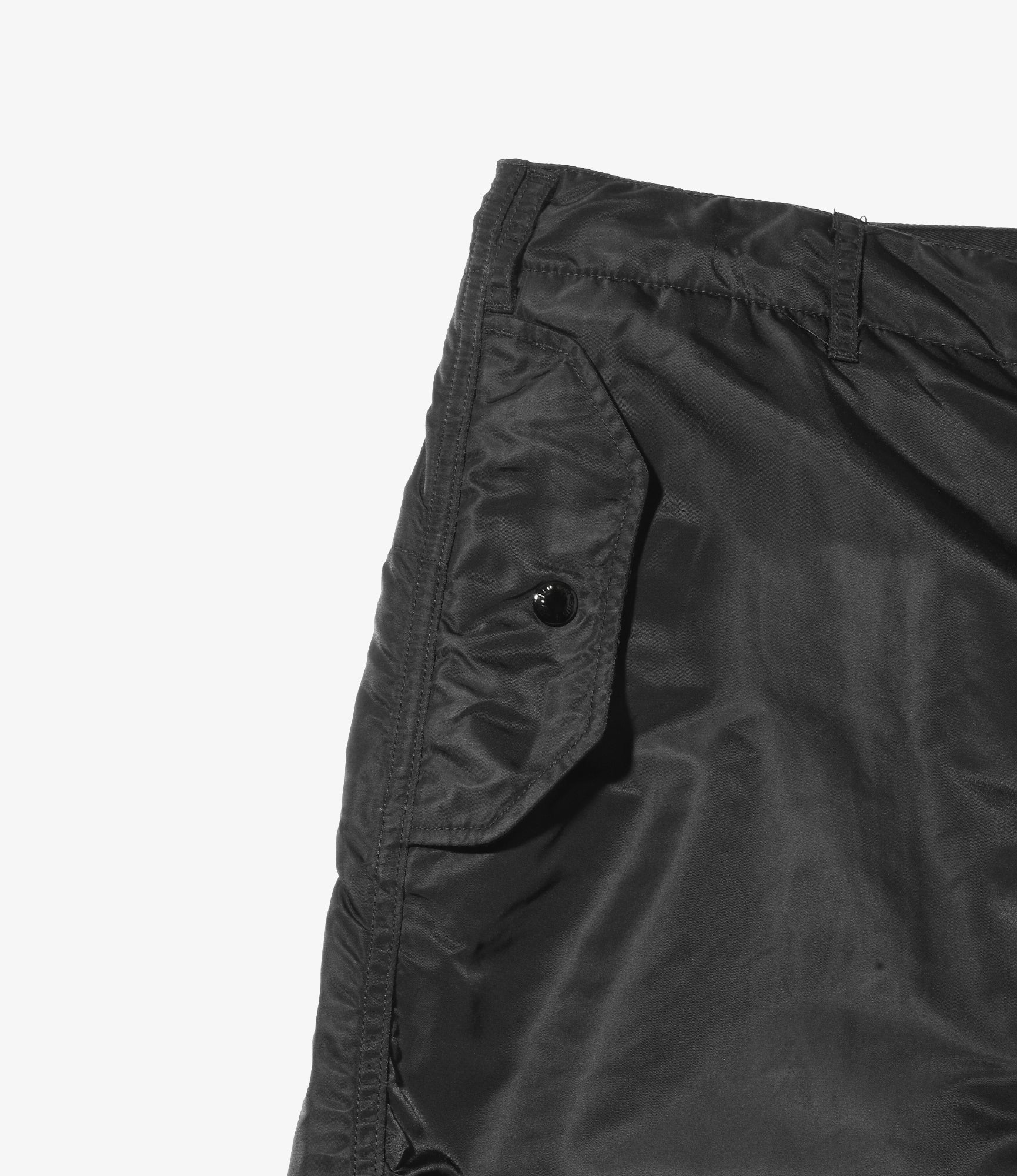 Over Pant -  Black Flight Satin Nylon