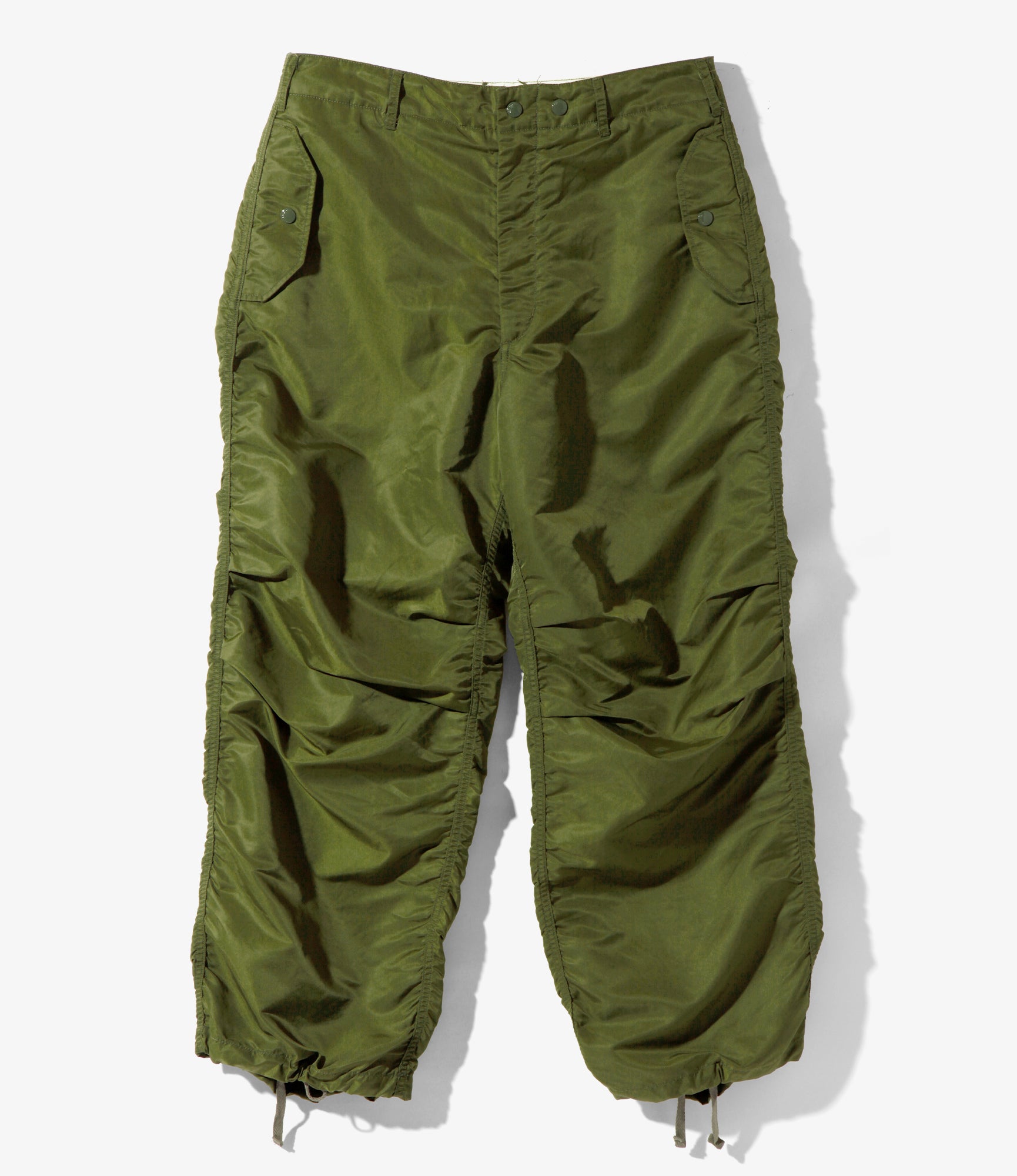Over Pant -  Olive Flight Satin Nylon