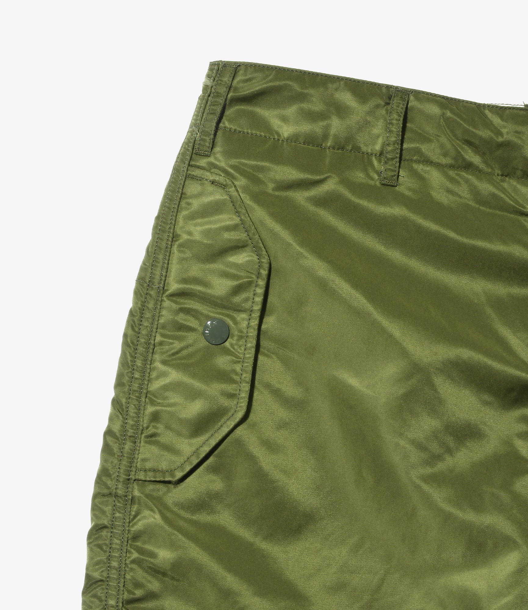 Over Pant -  Olive Flight Satin Nylon