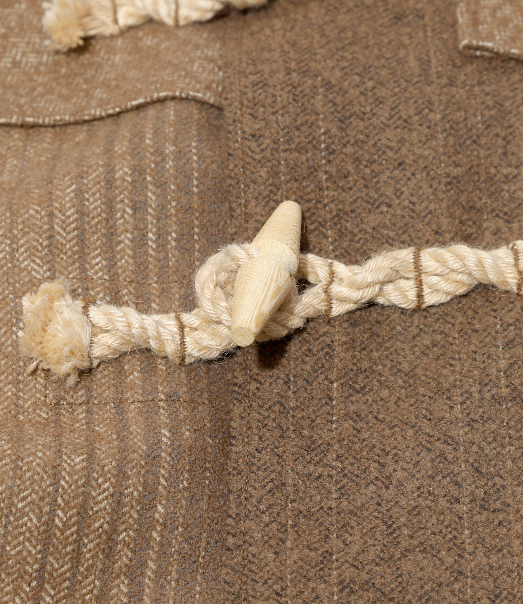 Needles Duffle Coat - W/N Herringbone Melton - Camel