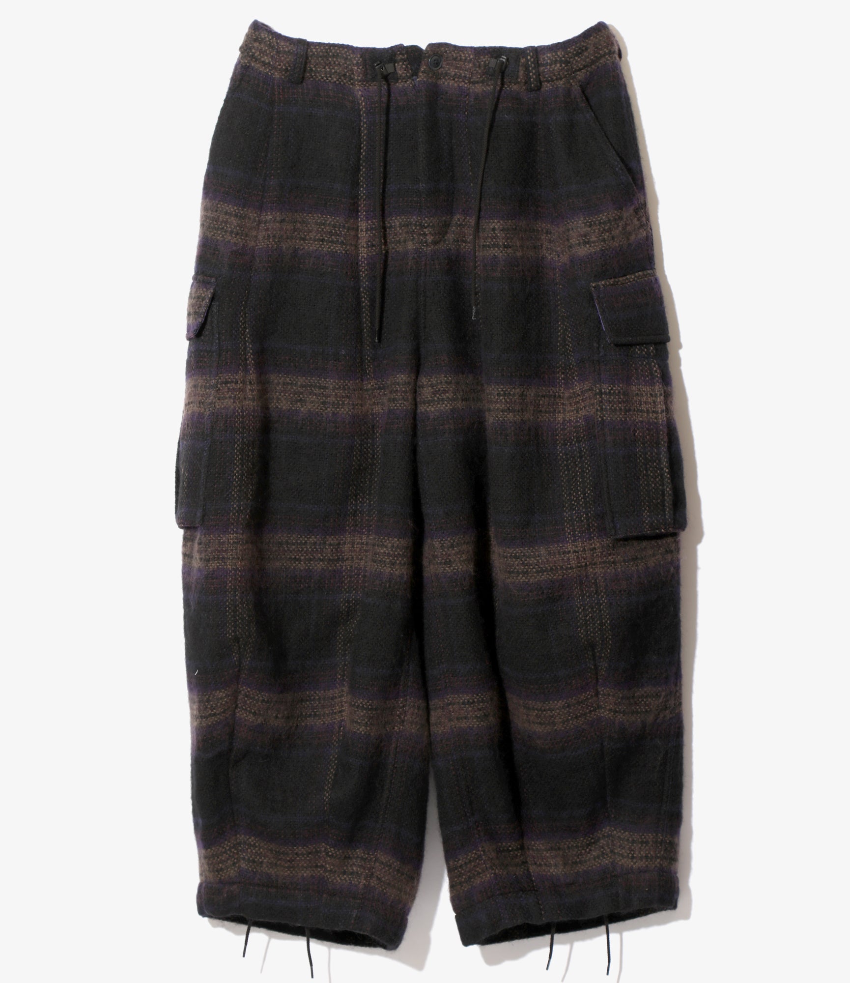 Needles H.D. Pant - BDU / Wool Shaggy Plaid - Taupe