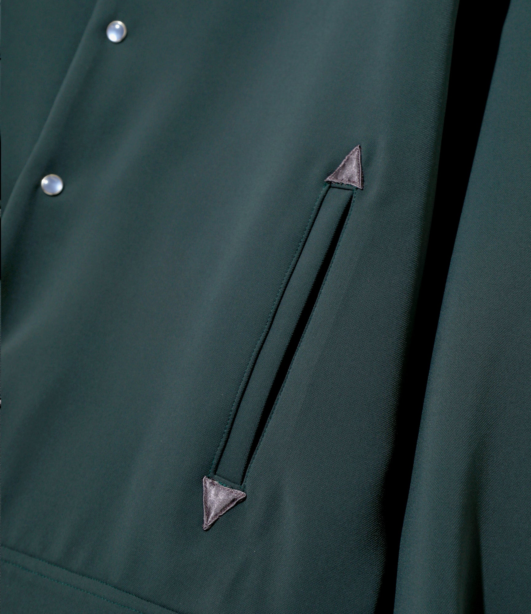 Needles Piping Cowboy Jacket - PE/PU Double Cloth - Green
