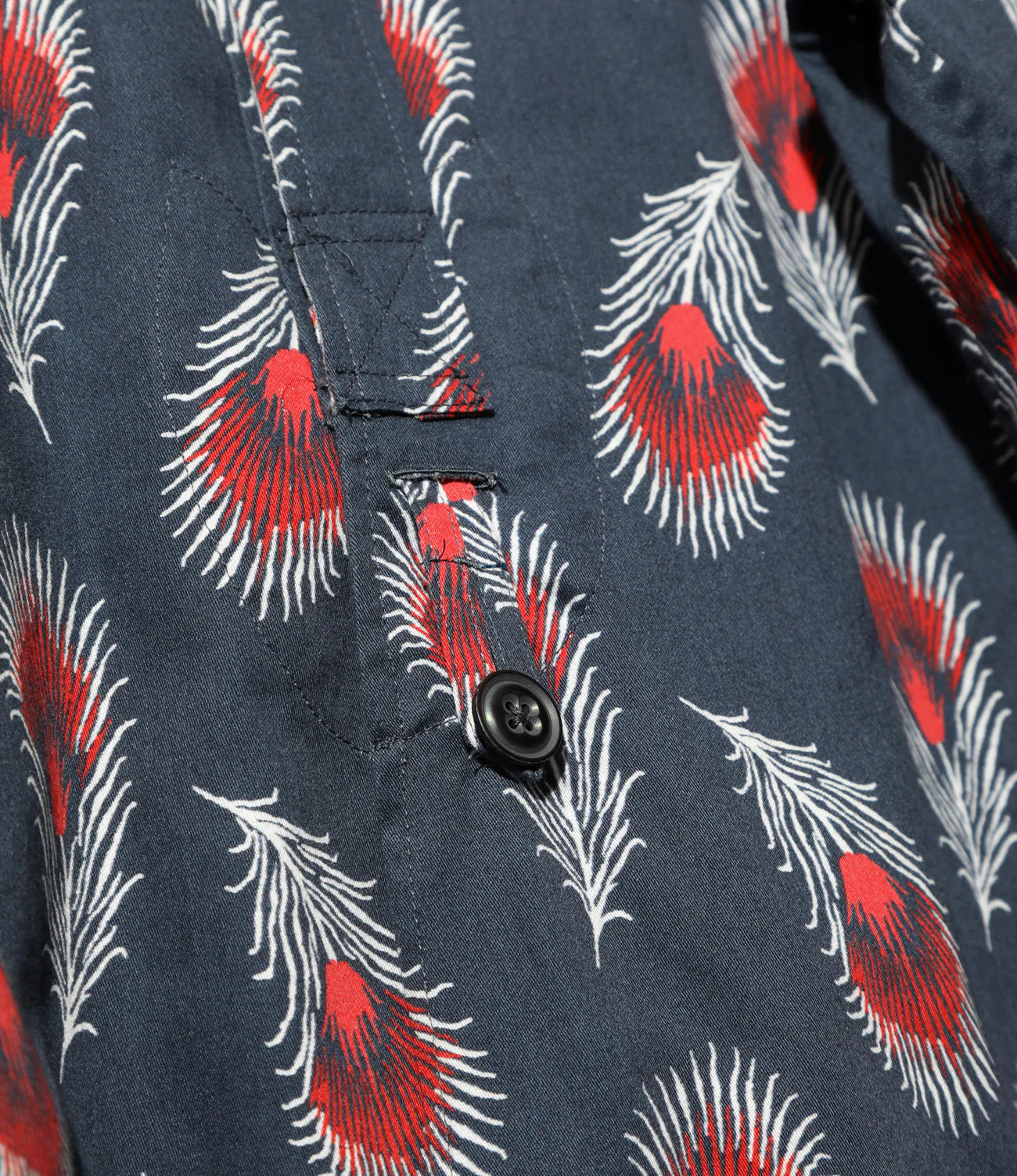 Needles Ascot Collar EDW Shirt - Cotton Sateen / Printed - Feather