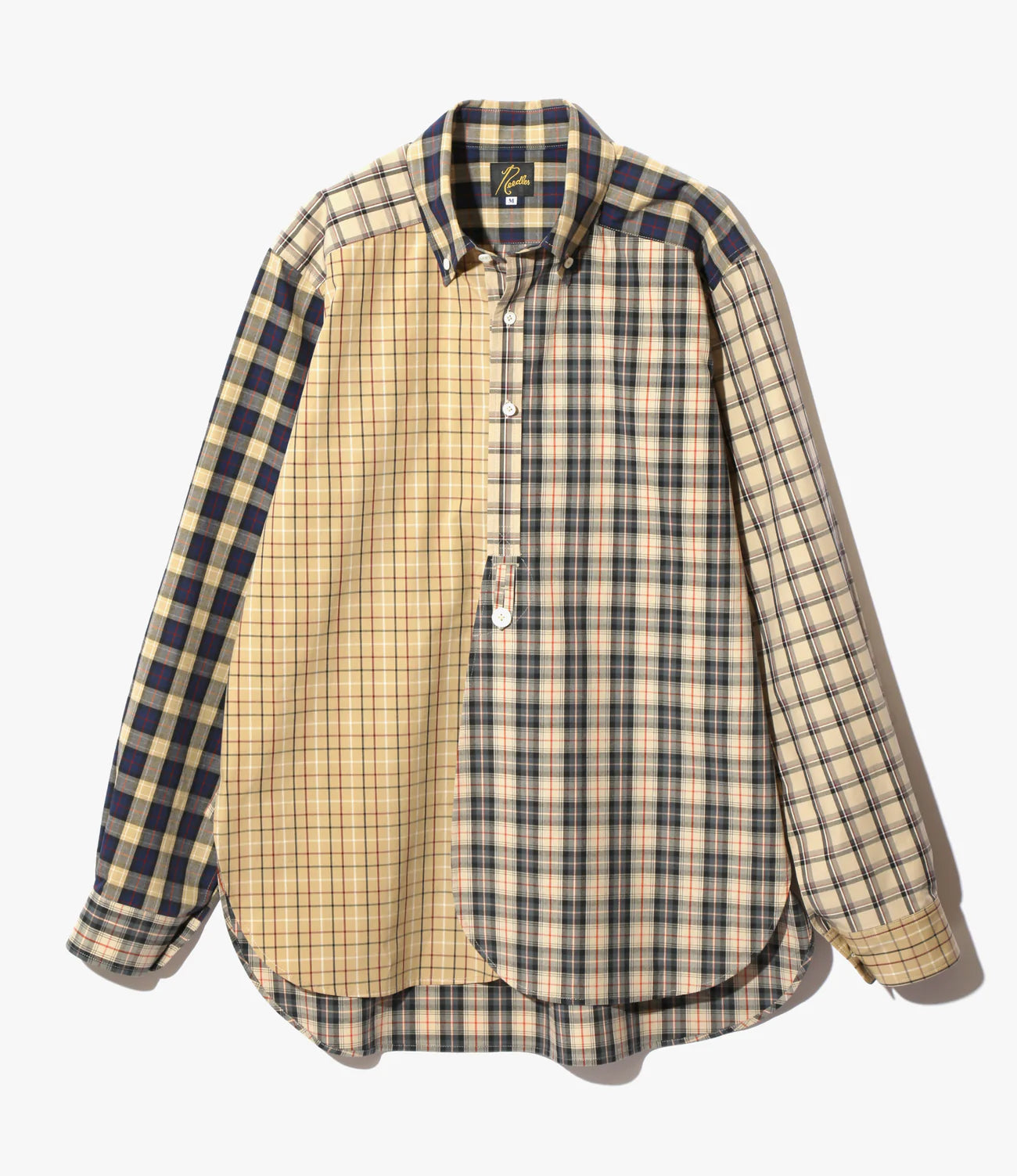 Needles B.D. EDW Shirt - Cotton Plaid Cloth / Crazy - Khaki