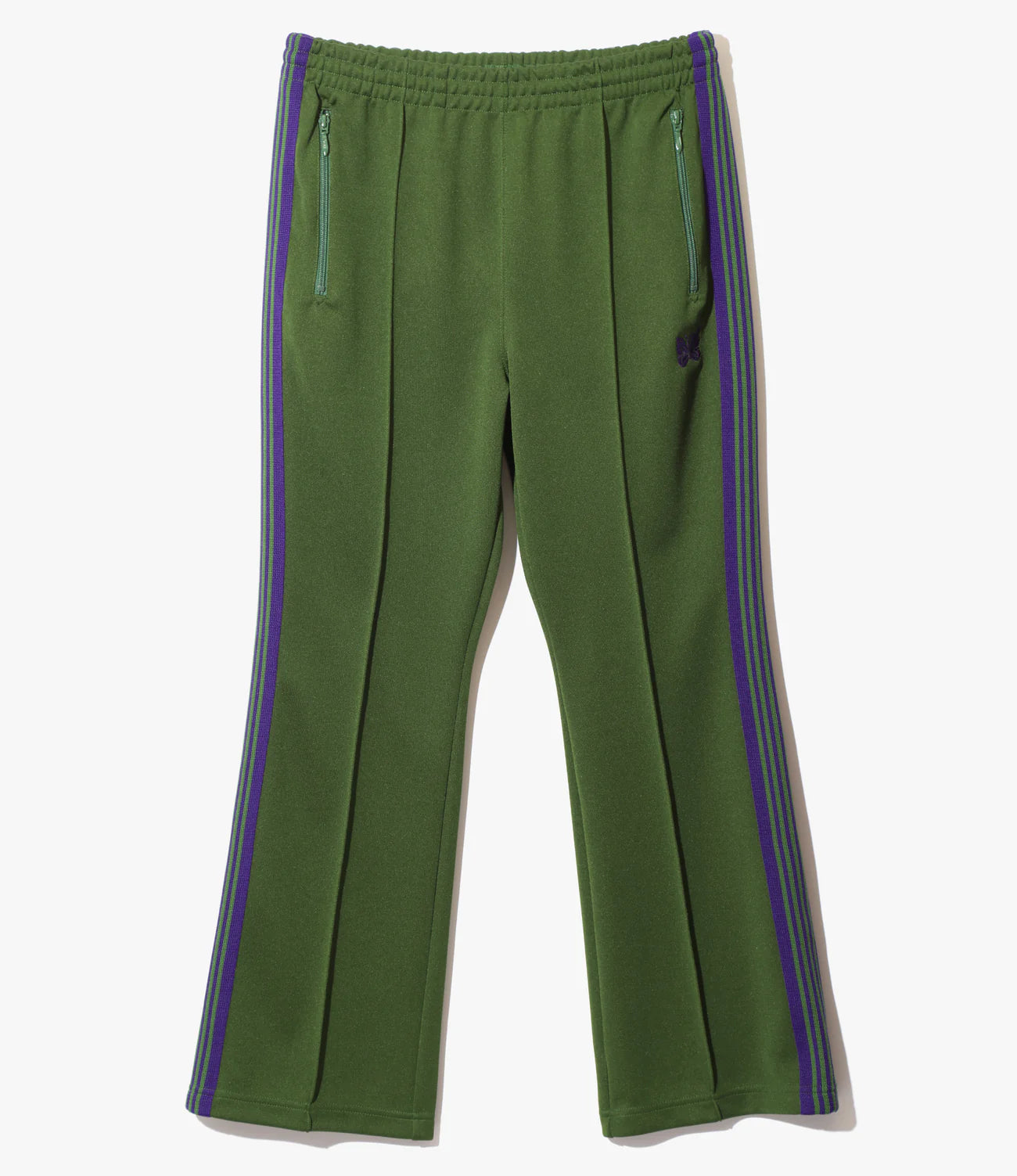 Needles Boot-Cut Track Pant - Poly Smooth - Ivy Green