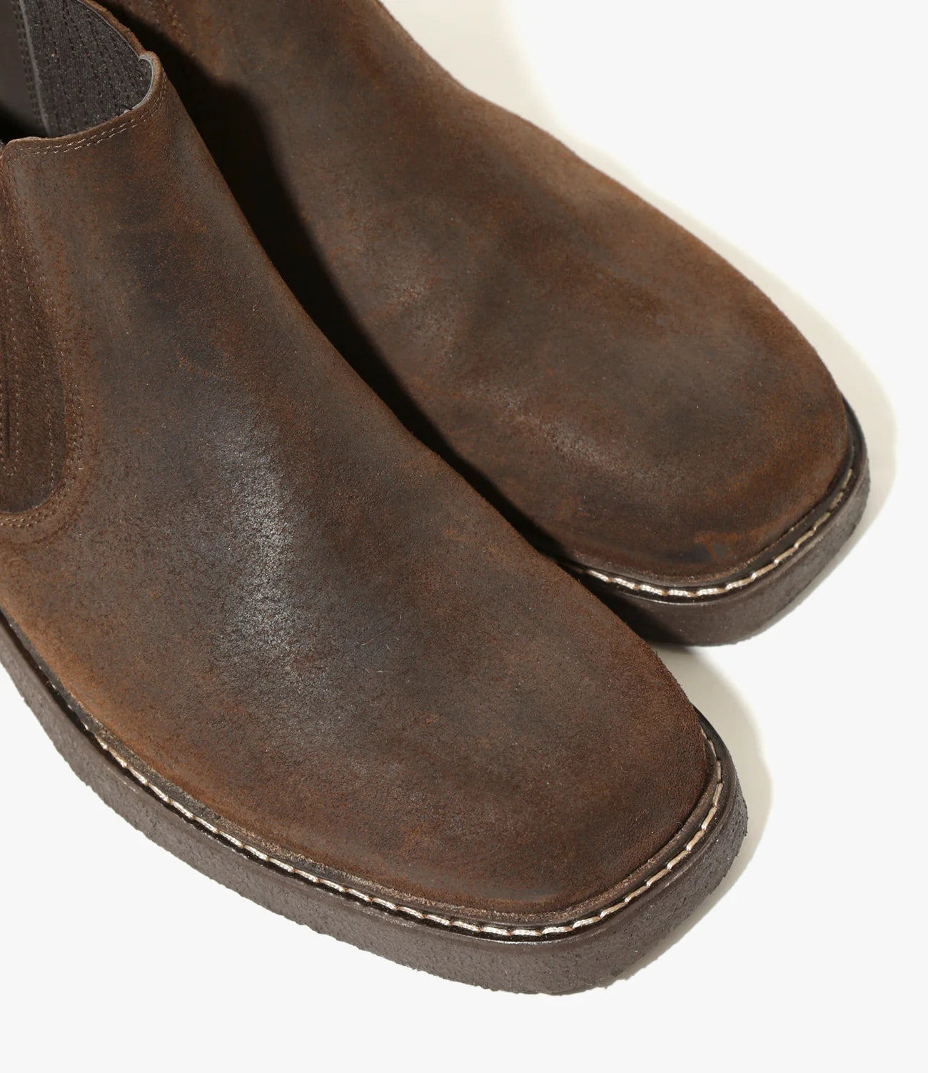 Needles Norwegian Welt Chelsea Boot - Brown Rough Out