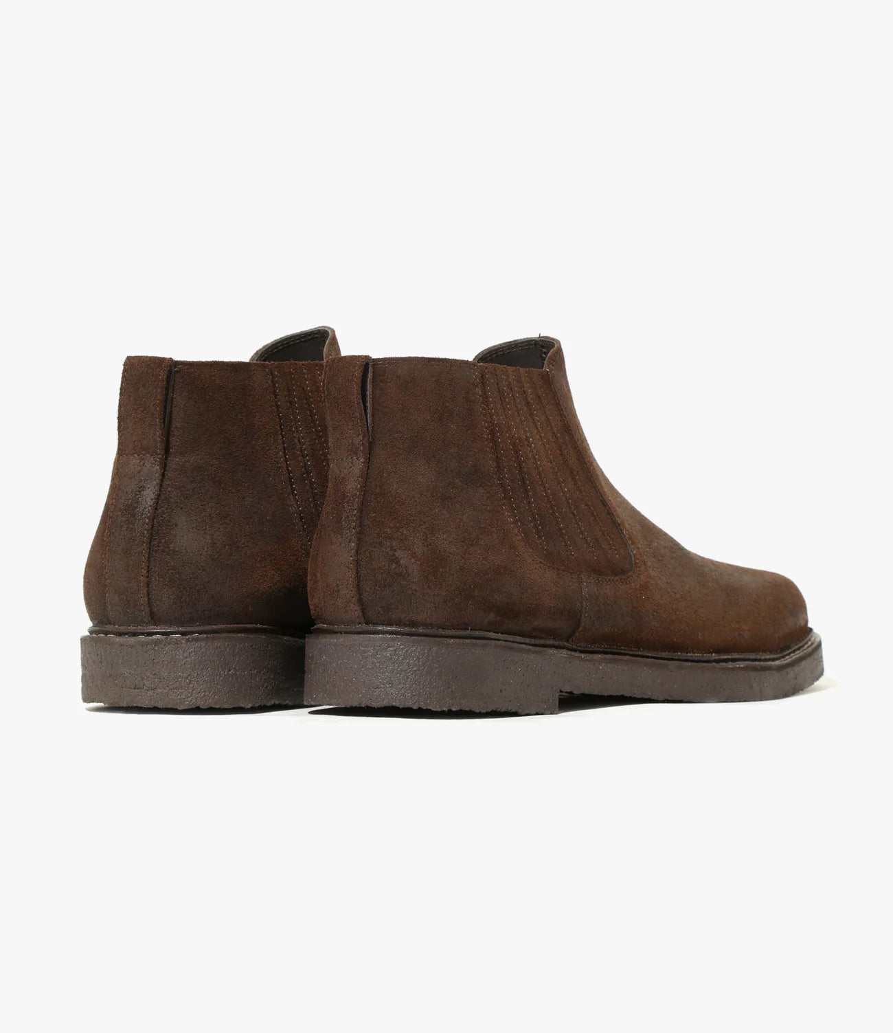 Needles Norwegian Welt Chelsea Boot - Brown Rough Out