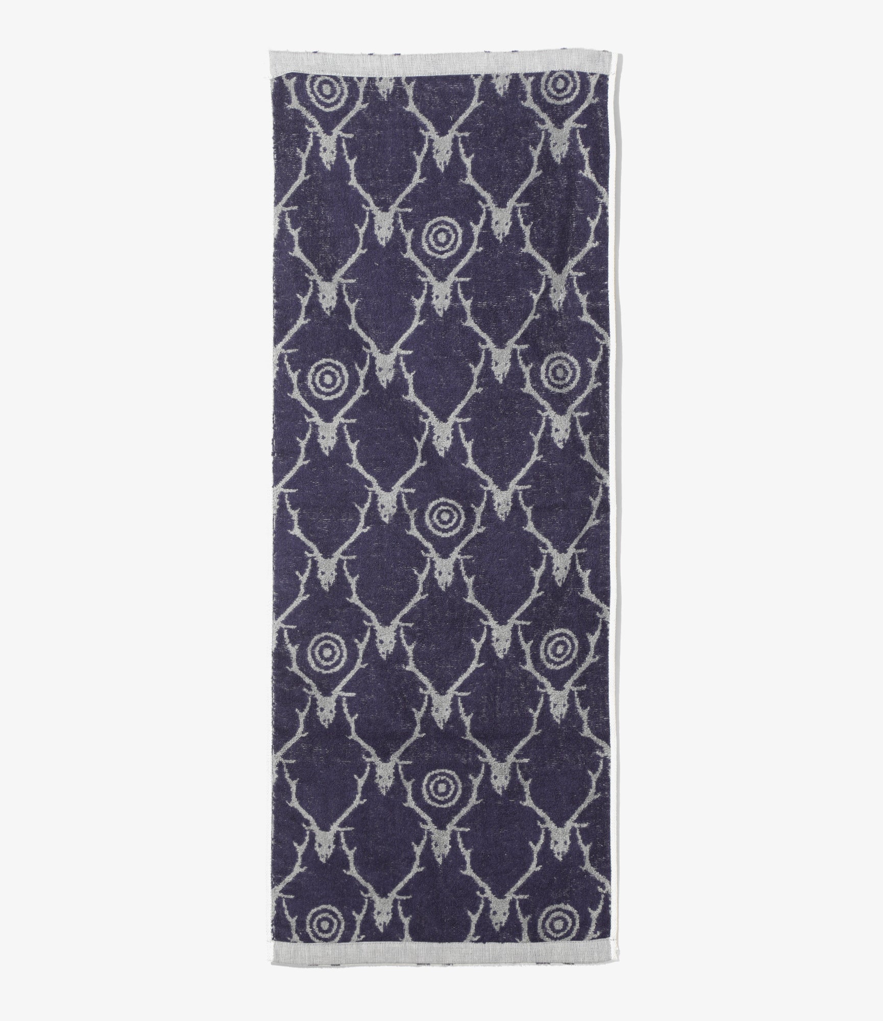South2 West8 Face Towel - Cotton Pile Jq. / Skull&Target - Grey/Purple