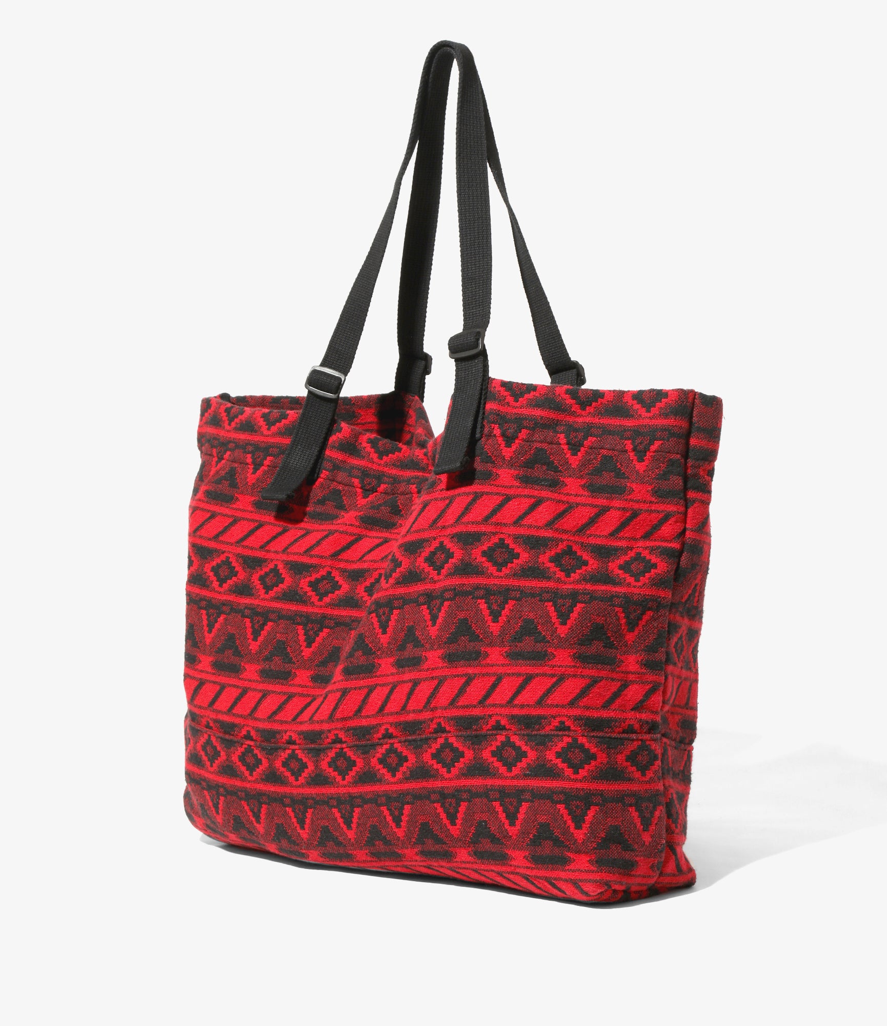 South2 West8 Canal Park Tote - Cotton Dobby / Native Pattern - Red/Black