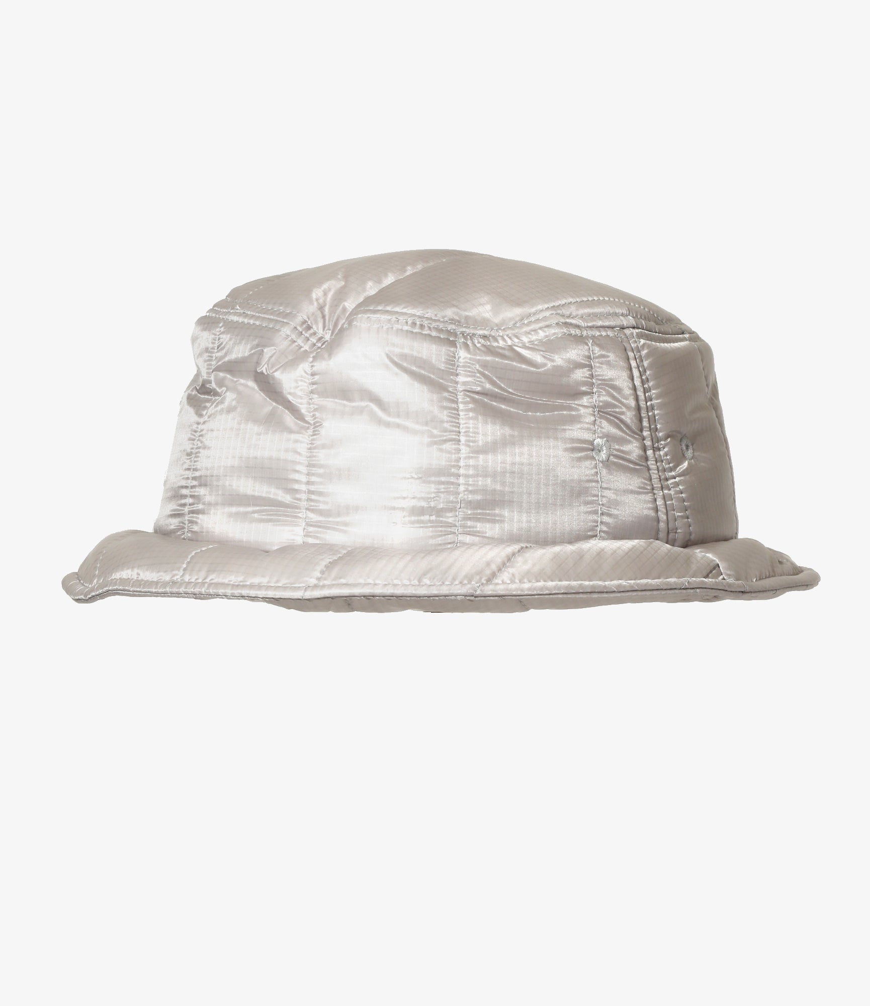 South2 West8 Quilted Bucket Hat - Nylon Ripstop - Grey