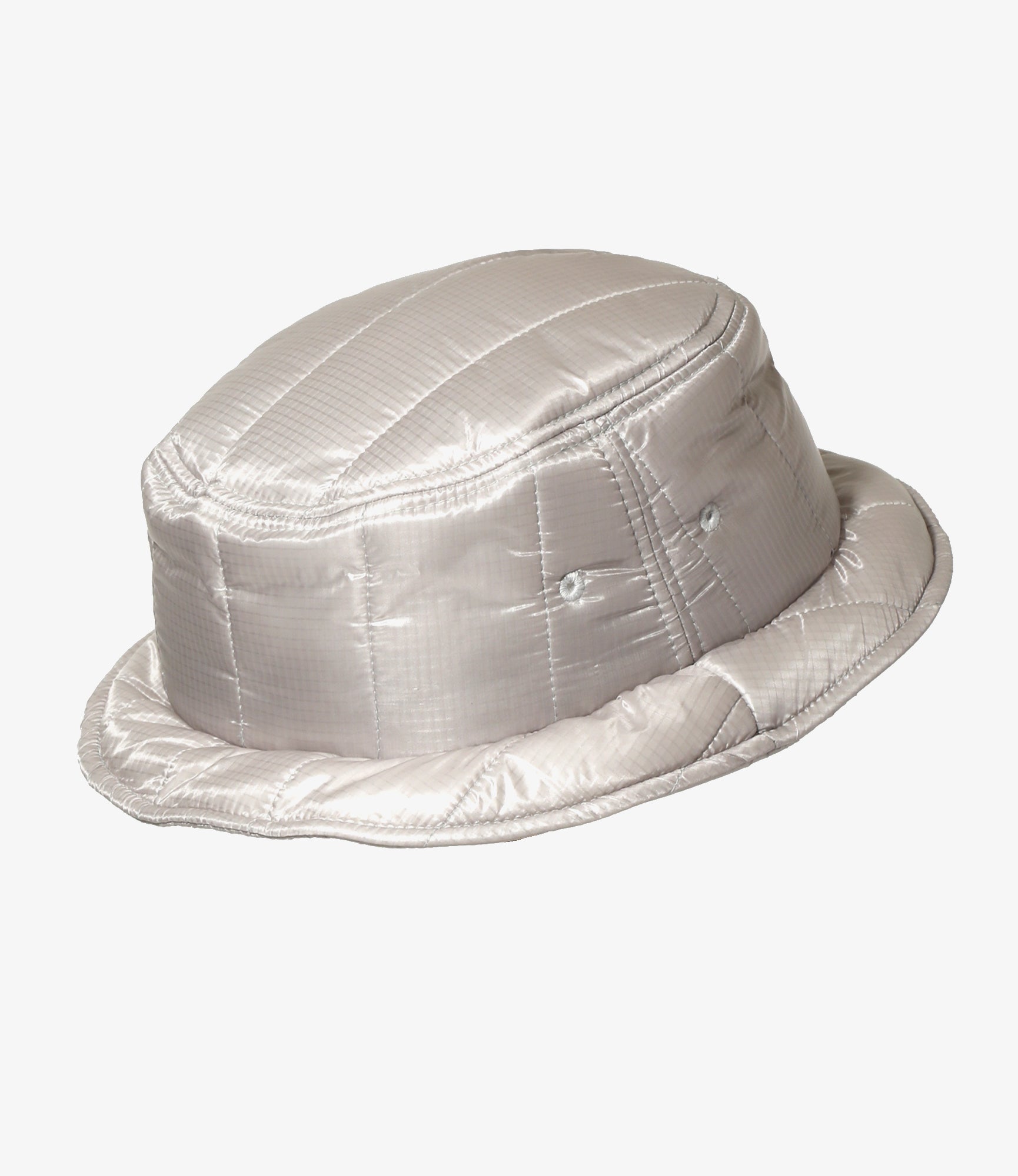 South2 West8 Quilted Bucket Hat - Nylon Ripstop - Grey