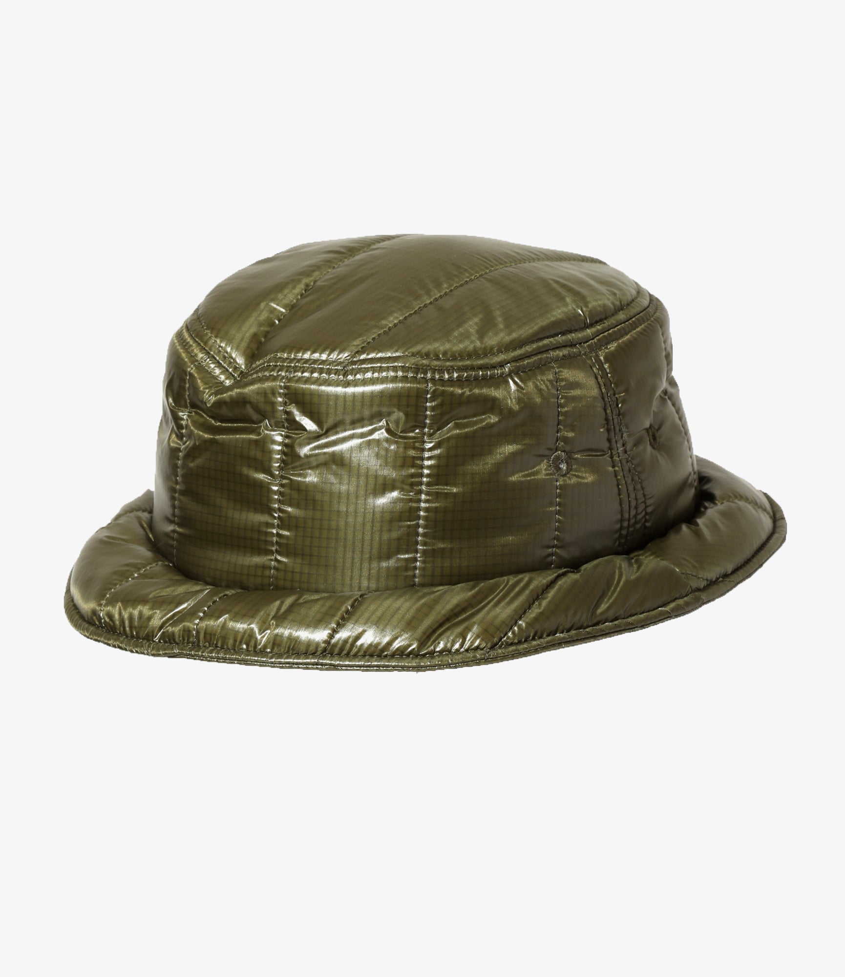 South2 West8 Quilted Bucket Hat - Nylon Ripstop - Olive