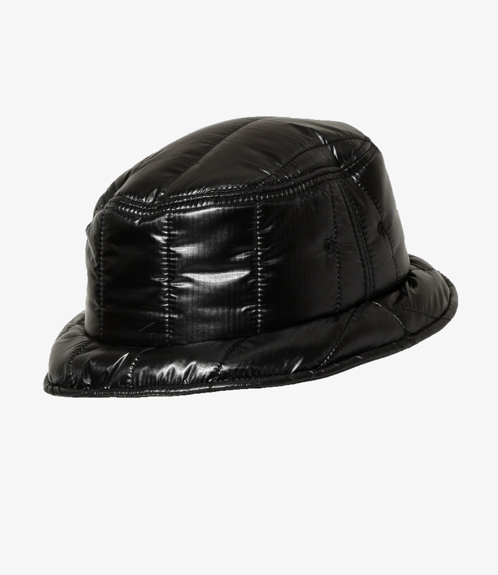 South2 West8 Quilted Bucket Hat - Nylon Ripstop - Black