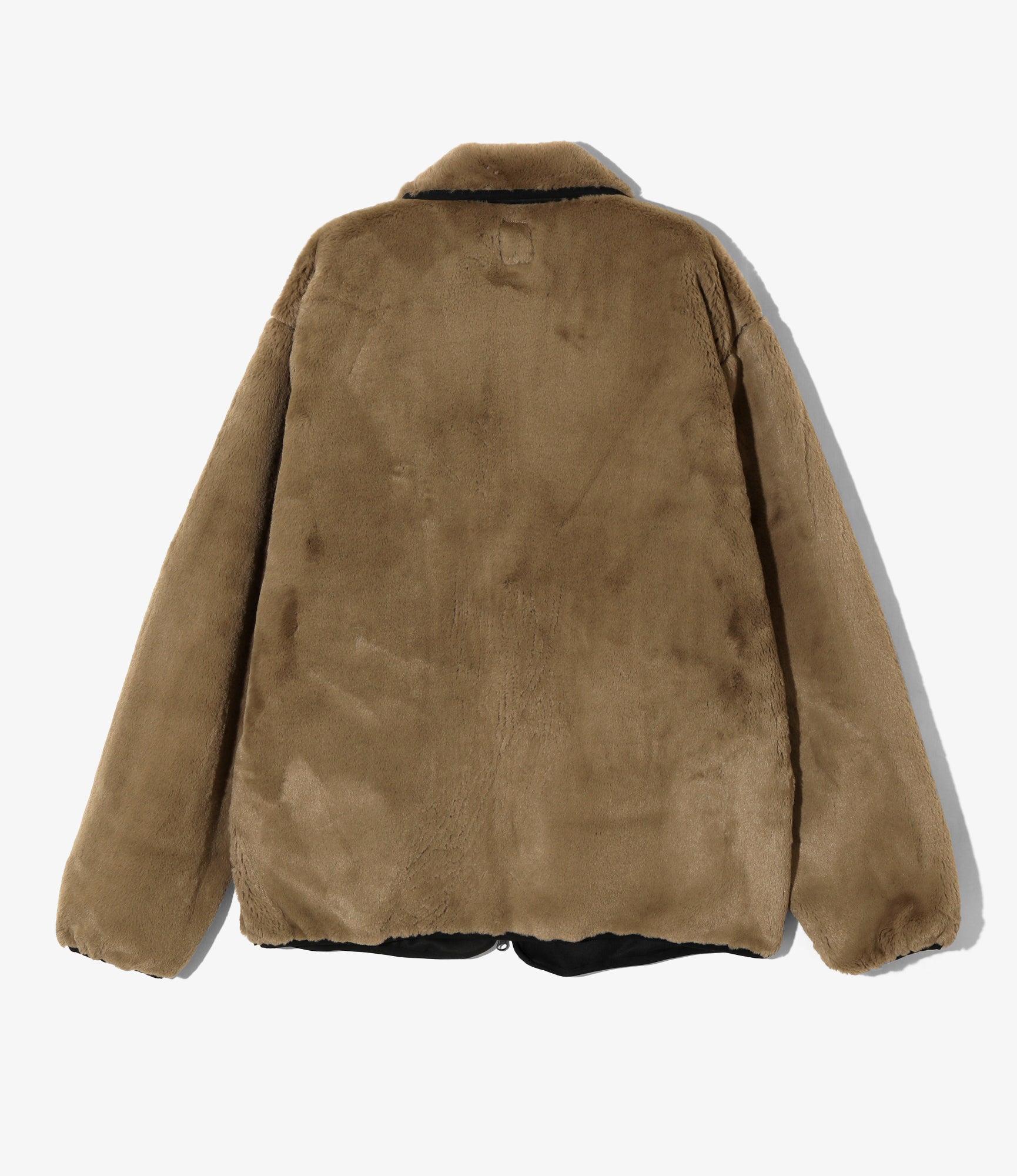 South2 West8 Piping Jacket - Micro Fur - Brown