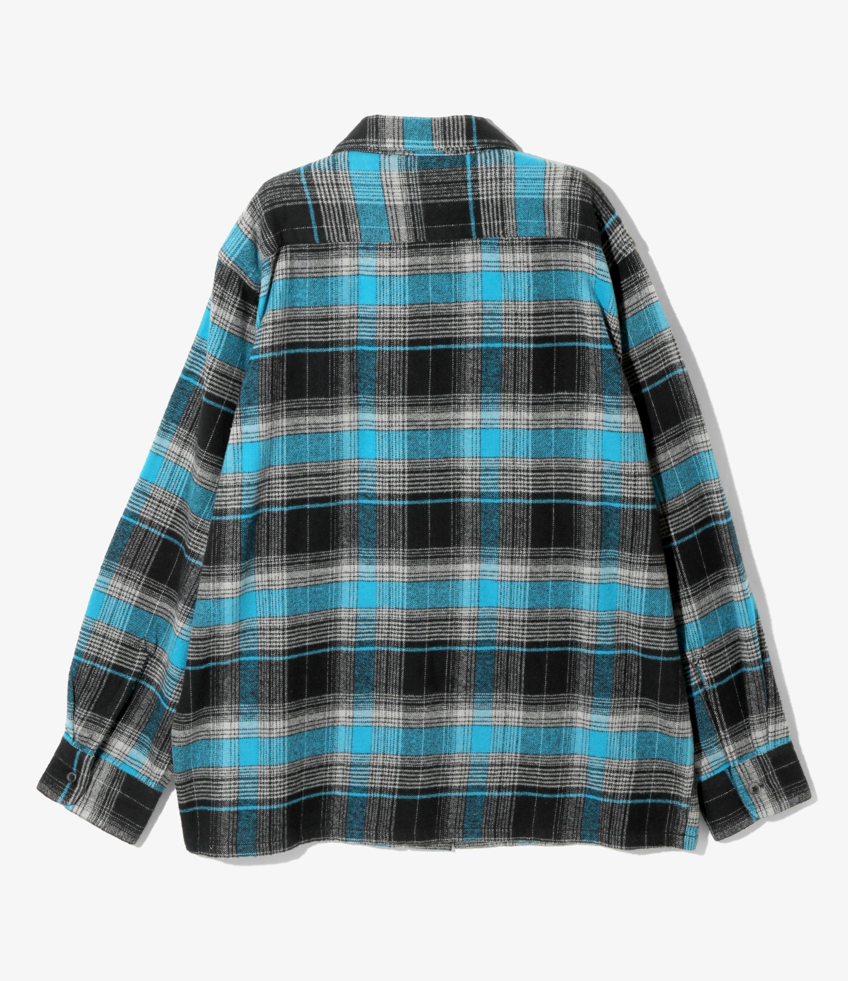 South2 West8 6 Pocket Shirt - Flannel Twill / Plaid - Lt. Blue/Grey