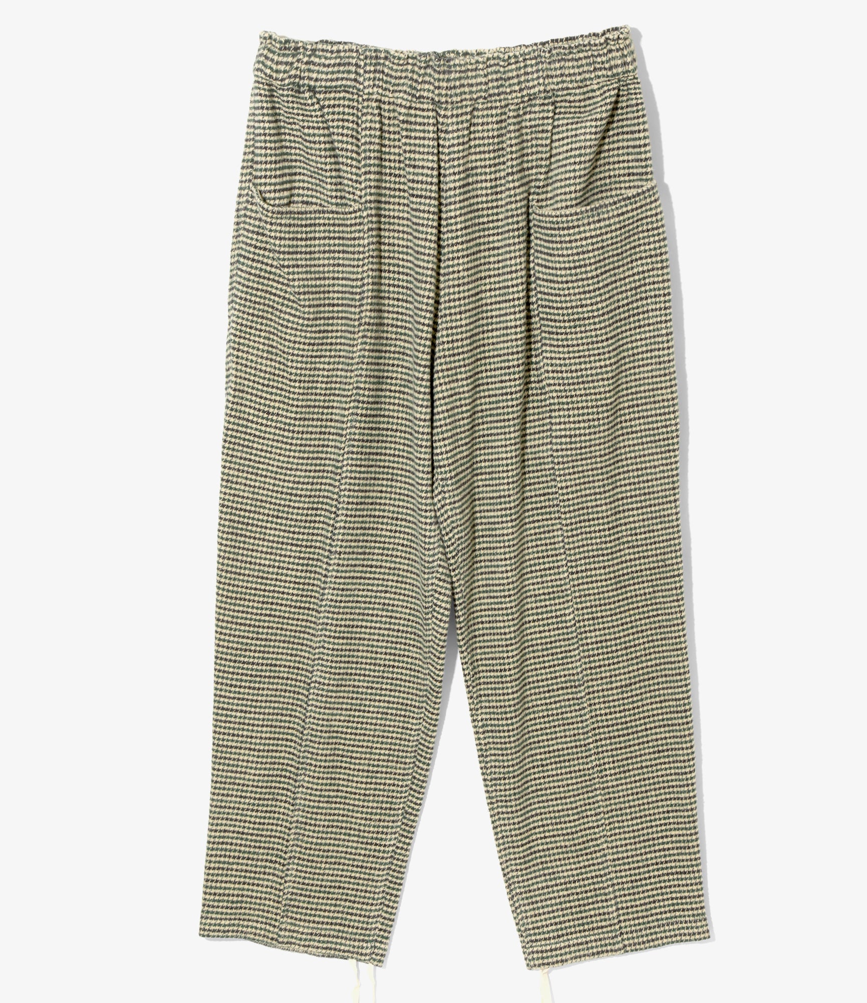 South2 West8 Army String Pant - Cotton Flannel / Houndstooth - Grn/Beg/Blk