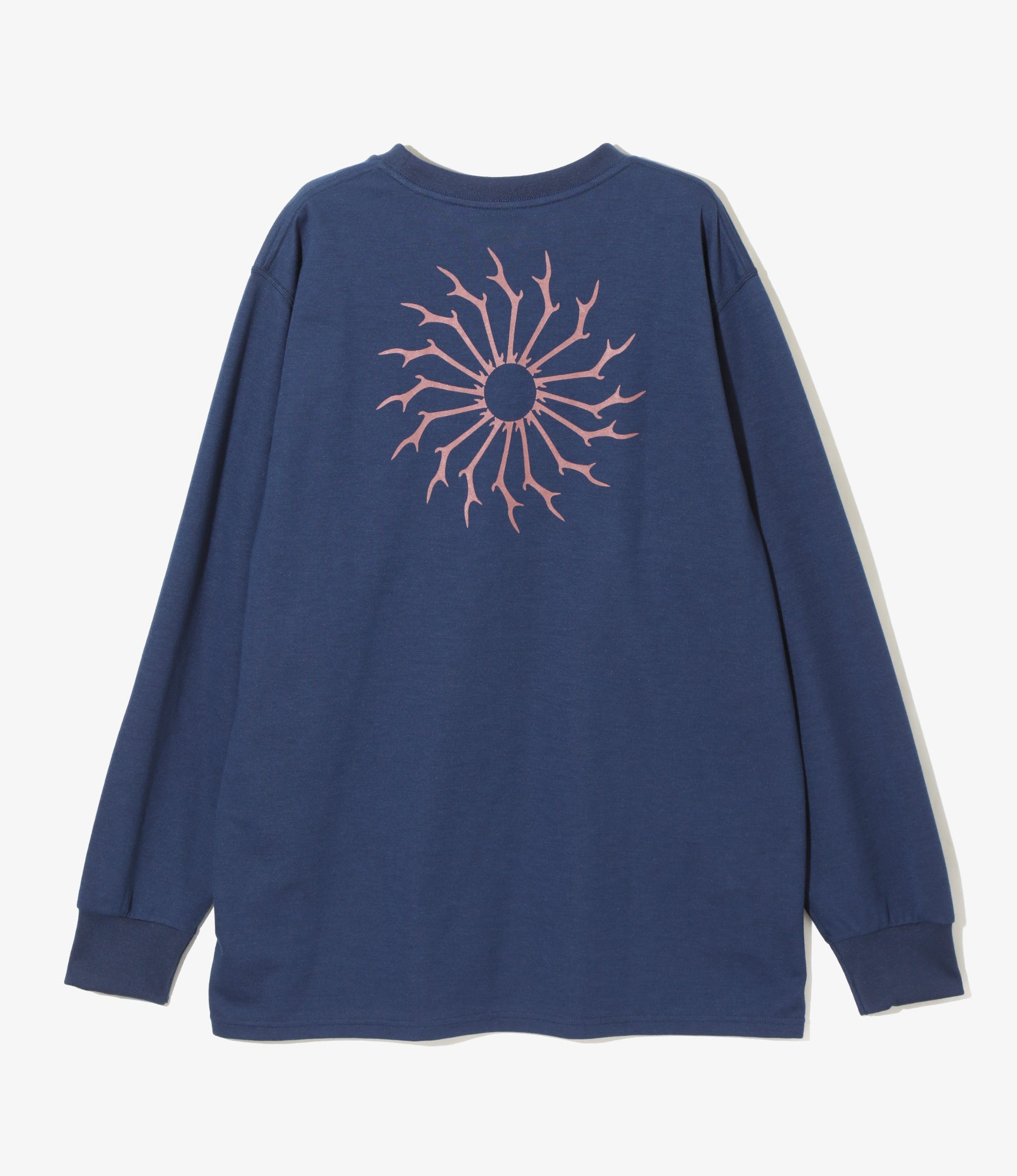 South2 West8 L/S Round Pocket Tee - Circle Horn - Navy