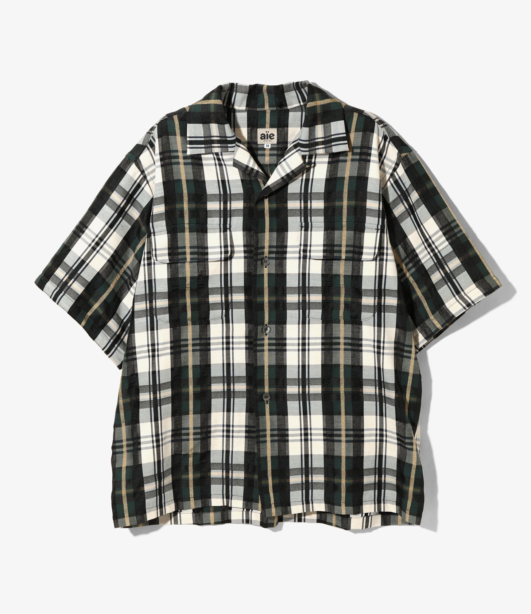 AiE ZPC Shirt - C/PE/W Tartan Plaid - Green