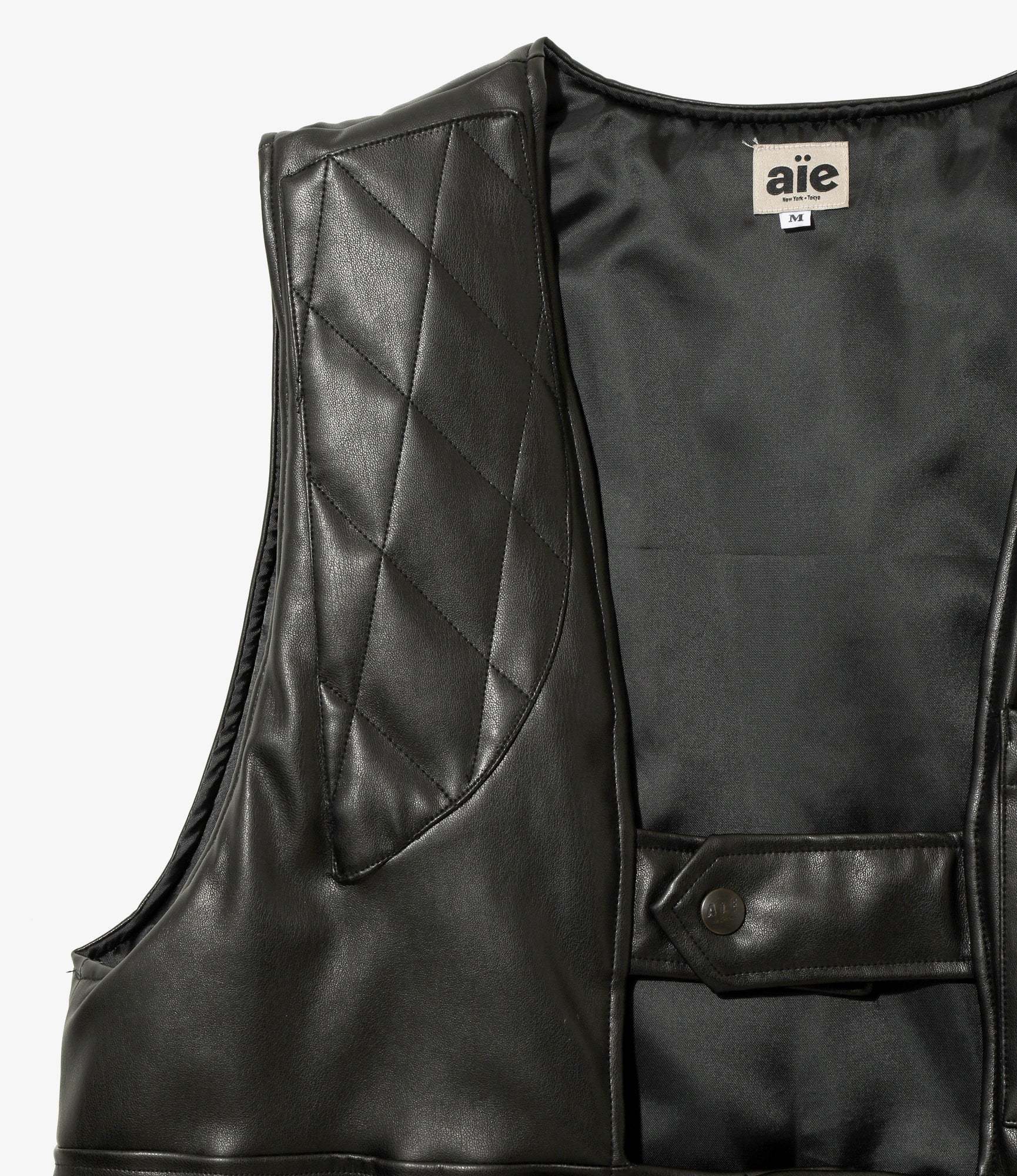 AiE Insulation Game Vest - Synthetic Leather - Black