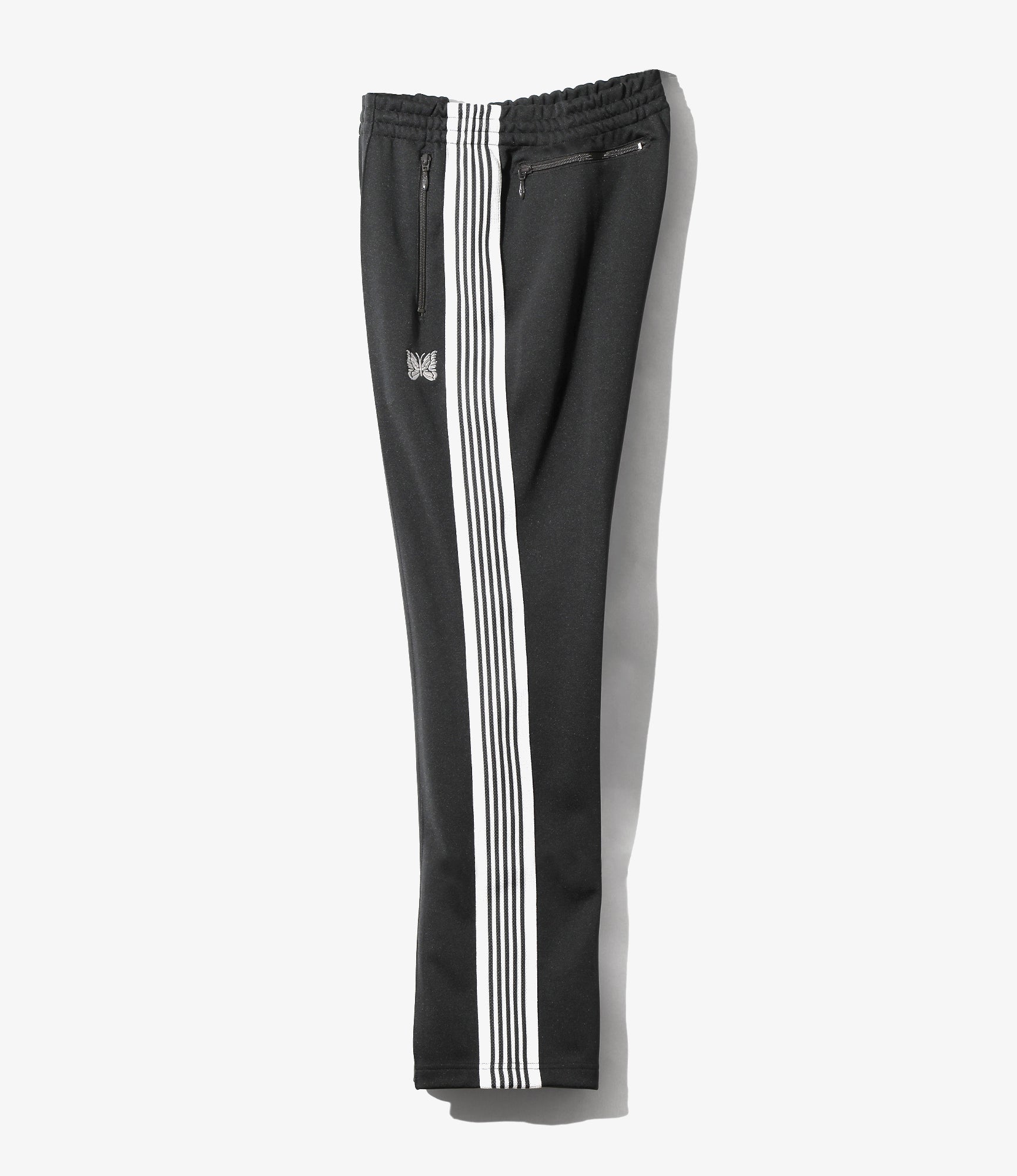 Narrow Track Pant – Charcoal Smooth Polyester