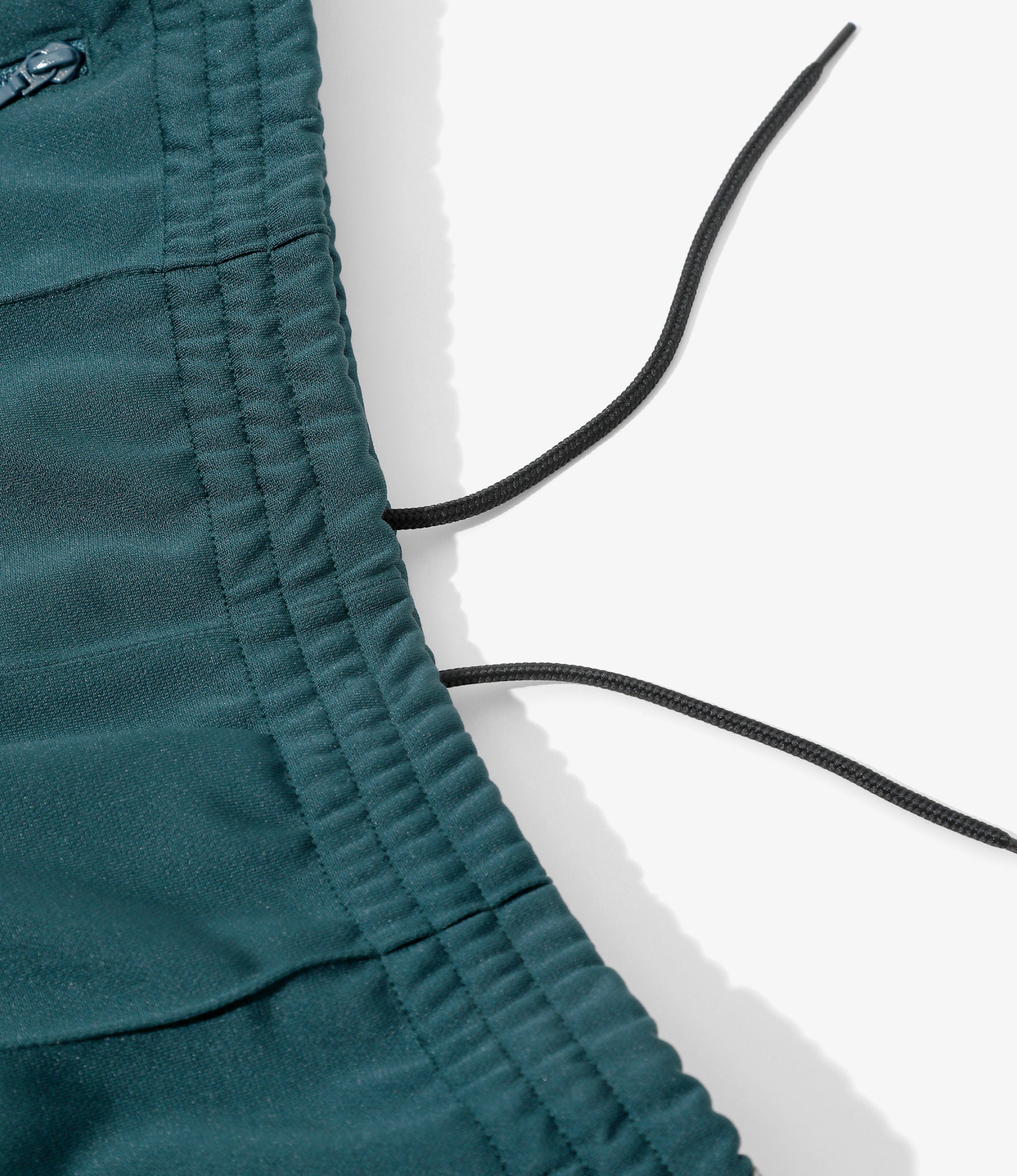 Narrow Track Pant – Green Smooth Polyester