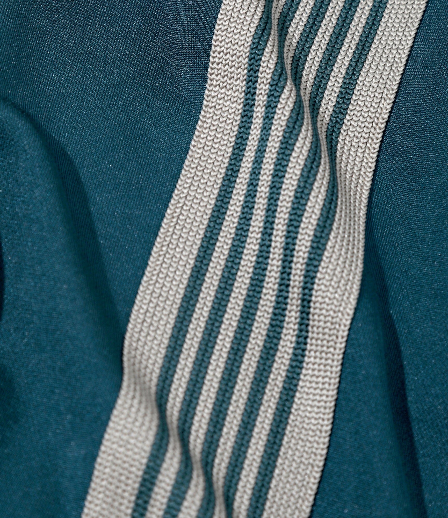 Narrow Track Pant – Green Smooth Polyester