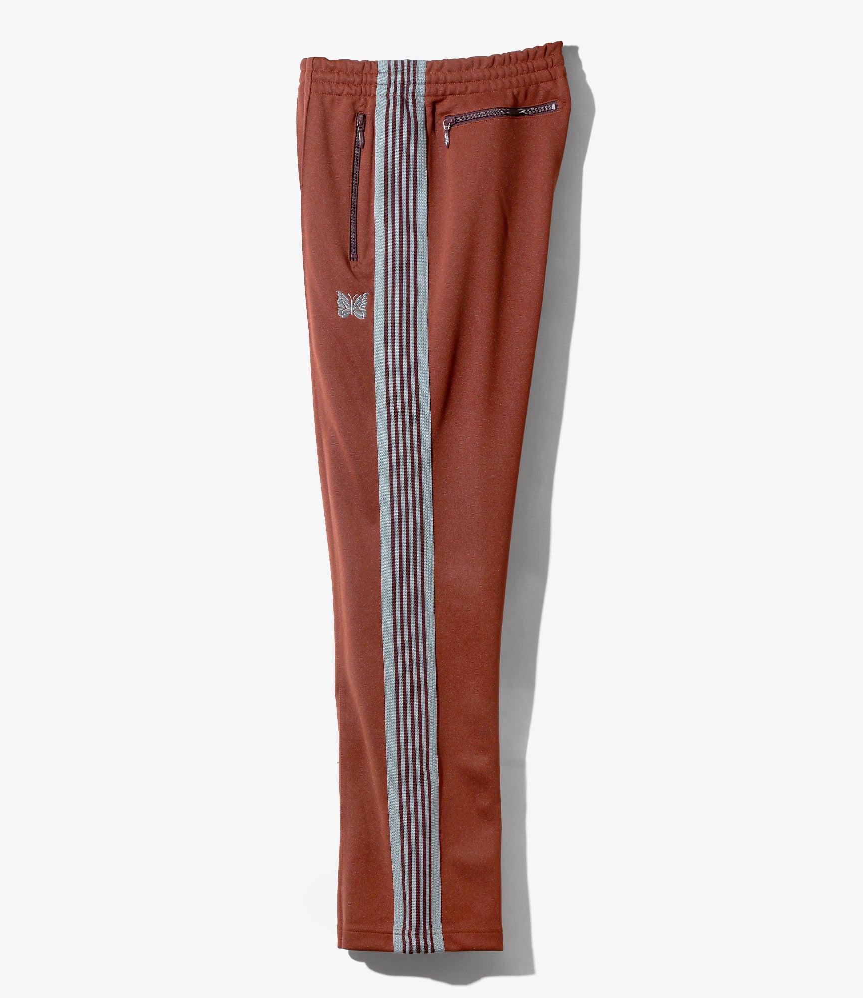 Narrow Track Pant – Rust Smooth Polyester
