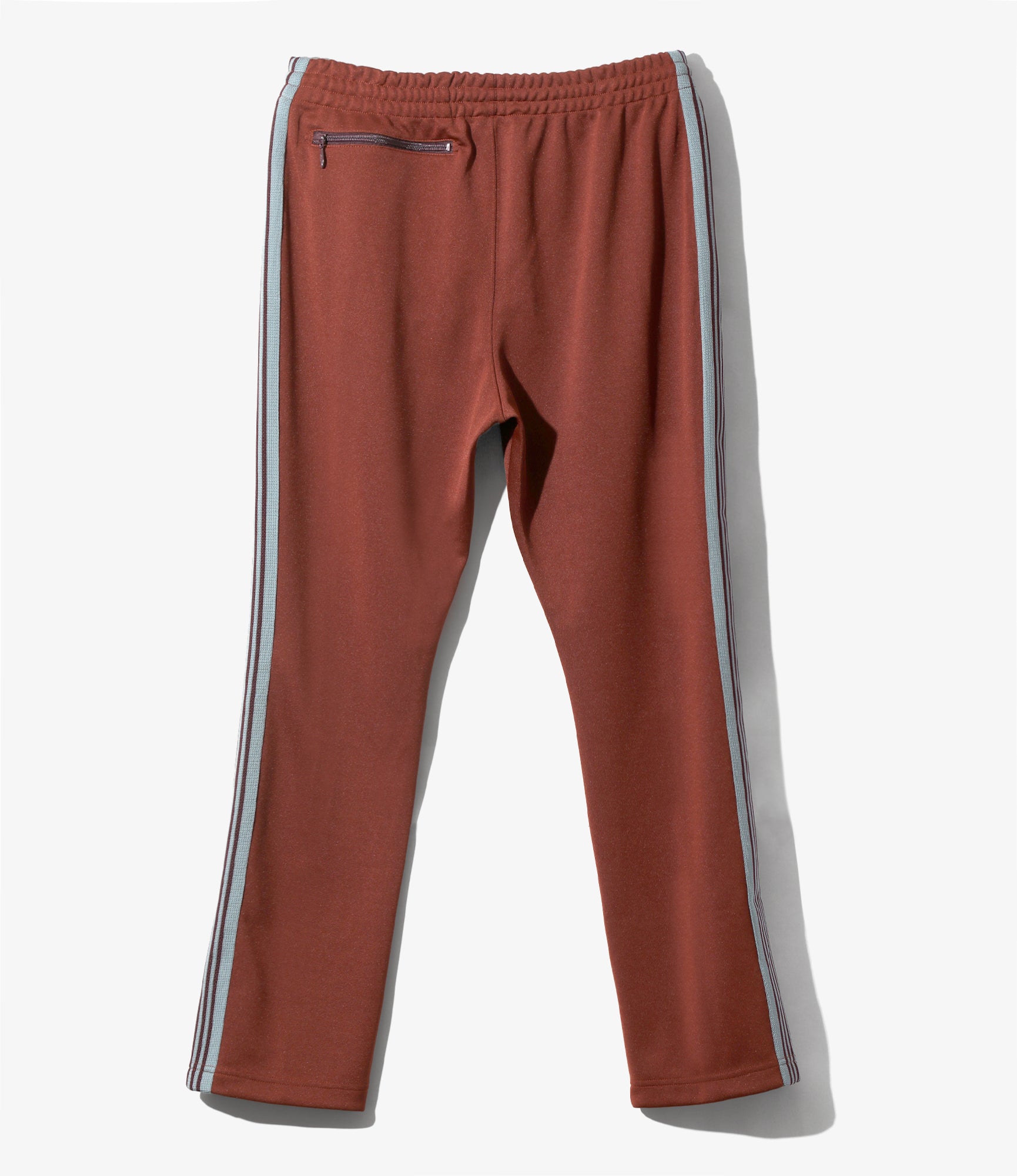 Narrow Track Pant – Rust Smooth Polyester